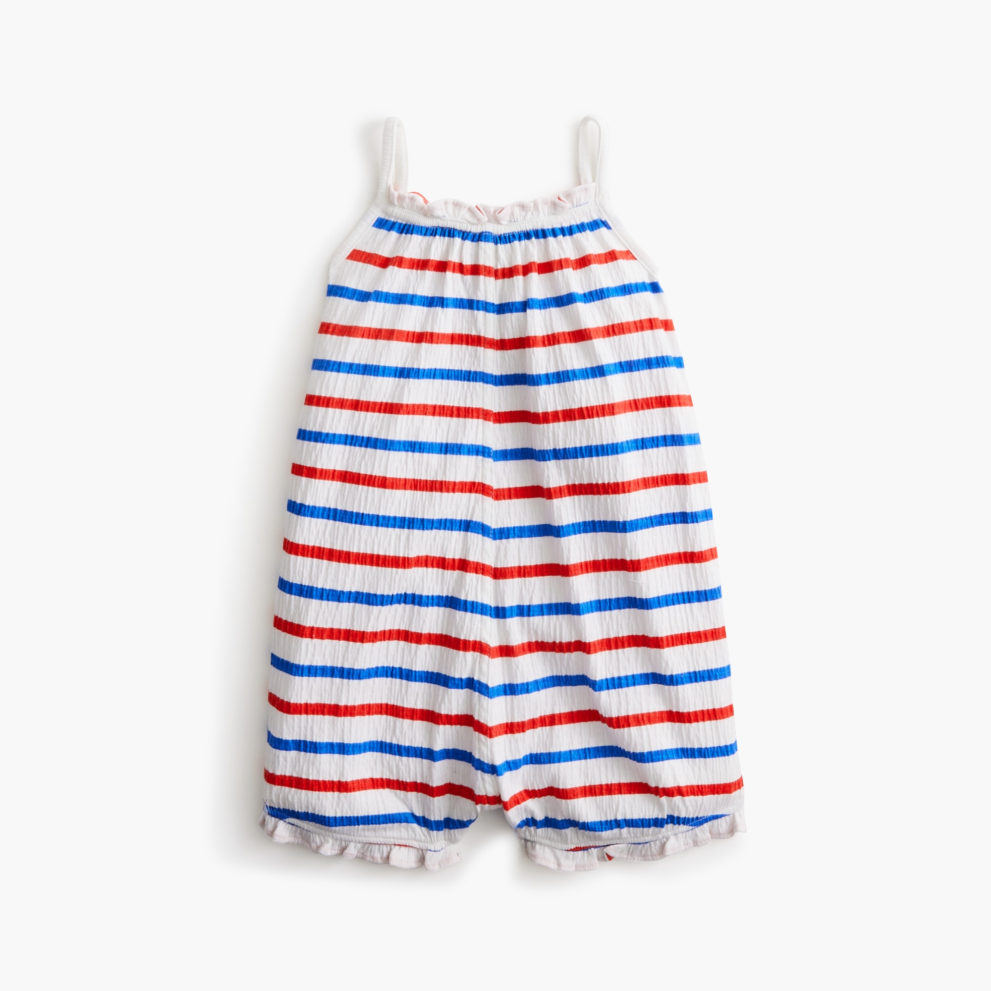 Baby toddler girls crinkle-knit striped romper 35$