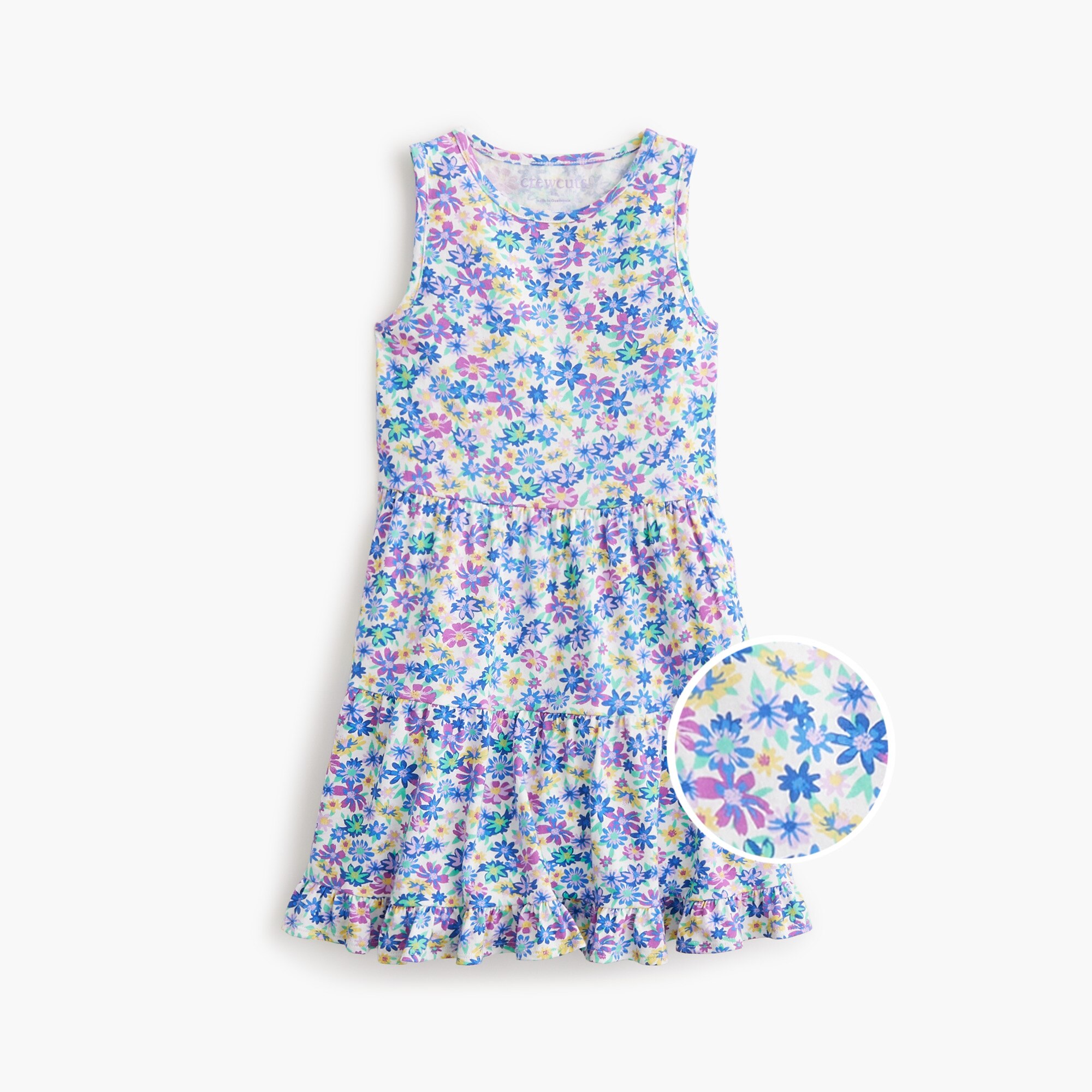 Girls floral knit tank dress 35$
