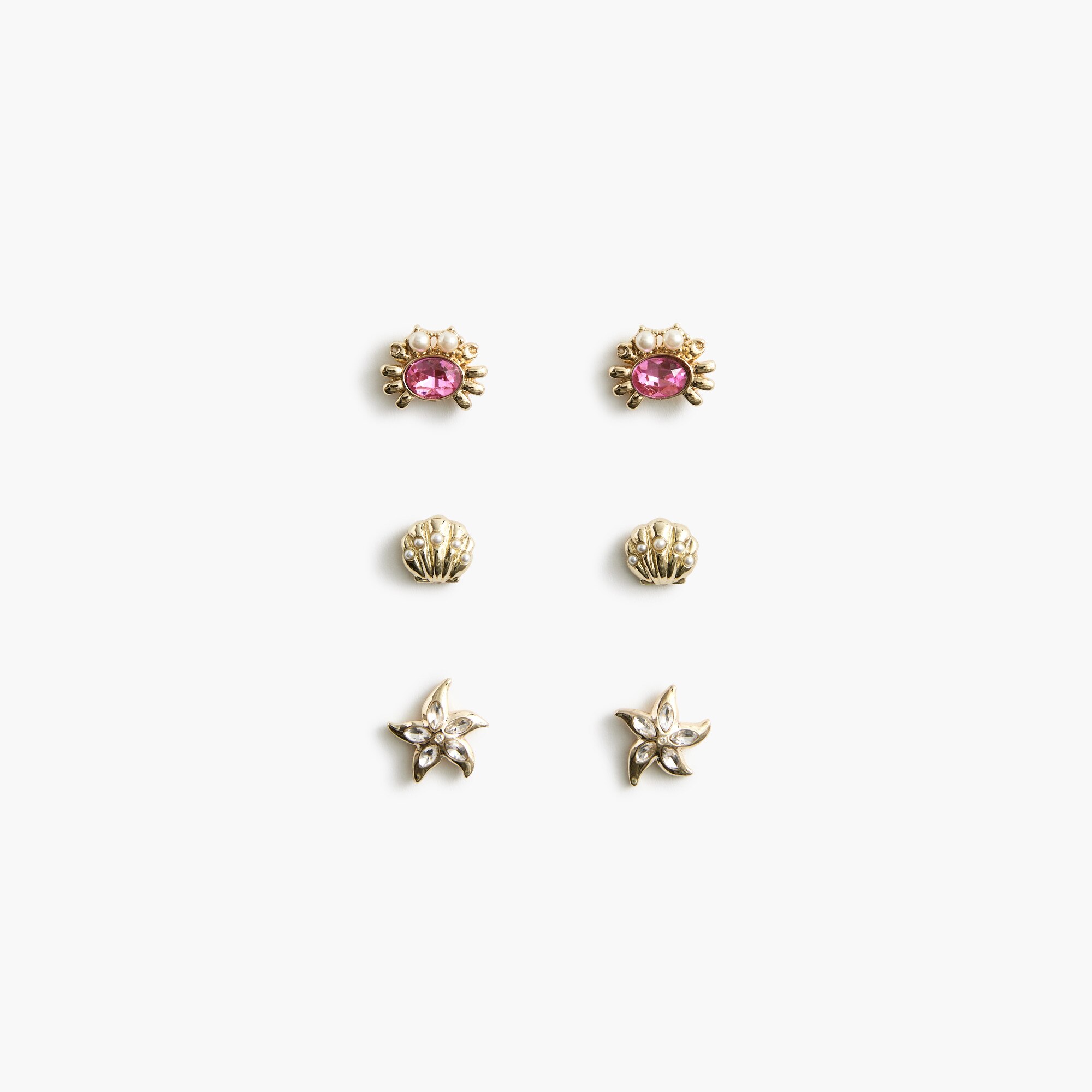Sea critter earrings set-of-three 35$