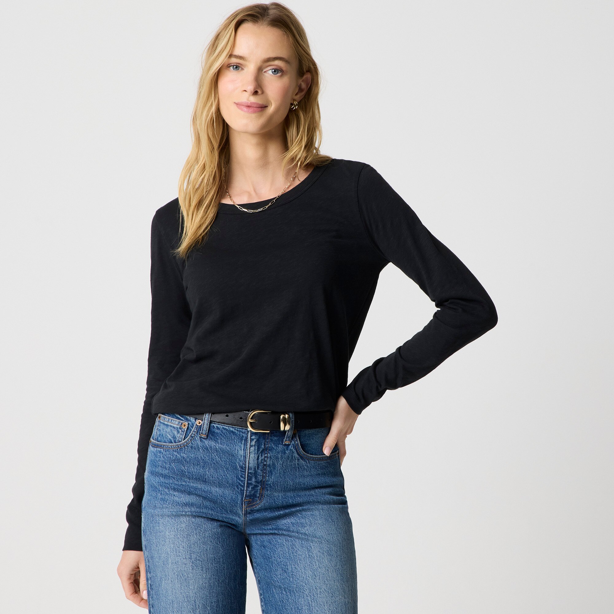 Long-sleeve girlfriend tee