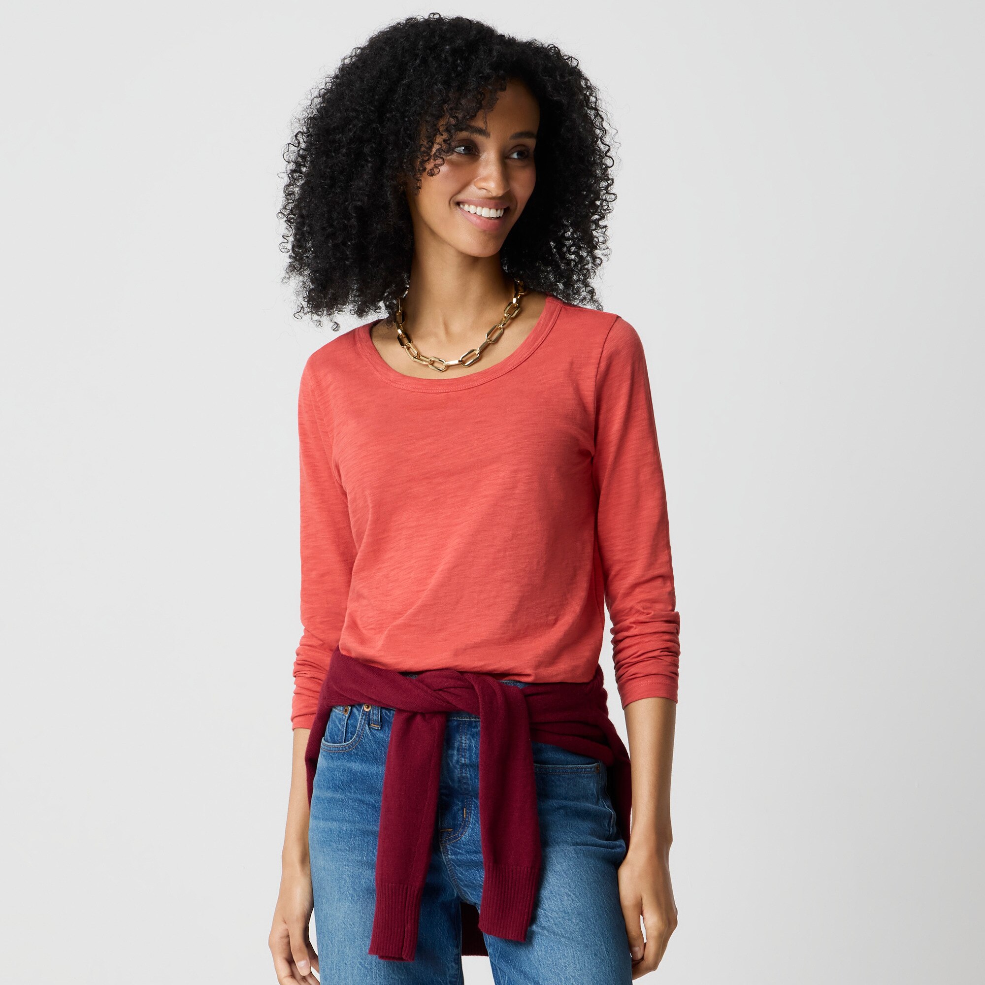 Long-sleeve girlfriend tee