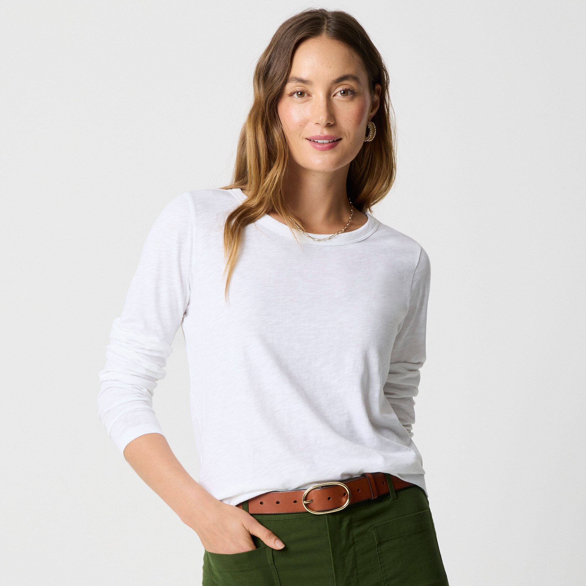Long-sleeve girlfriend tee