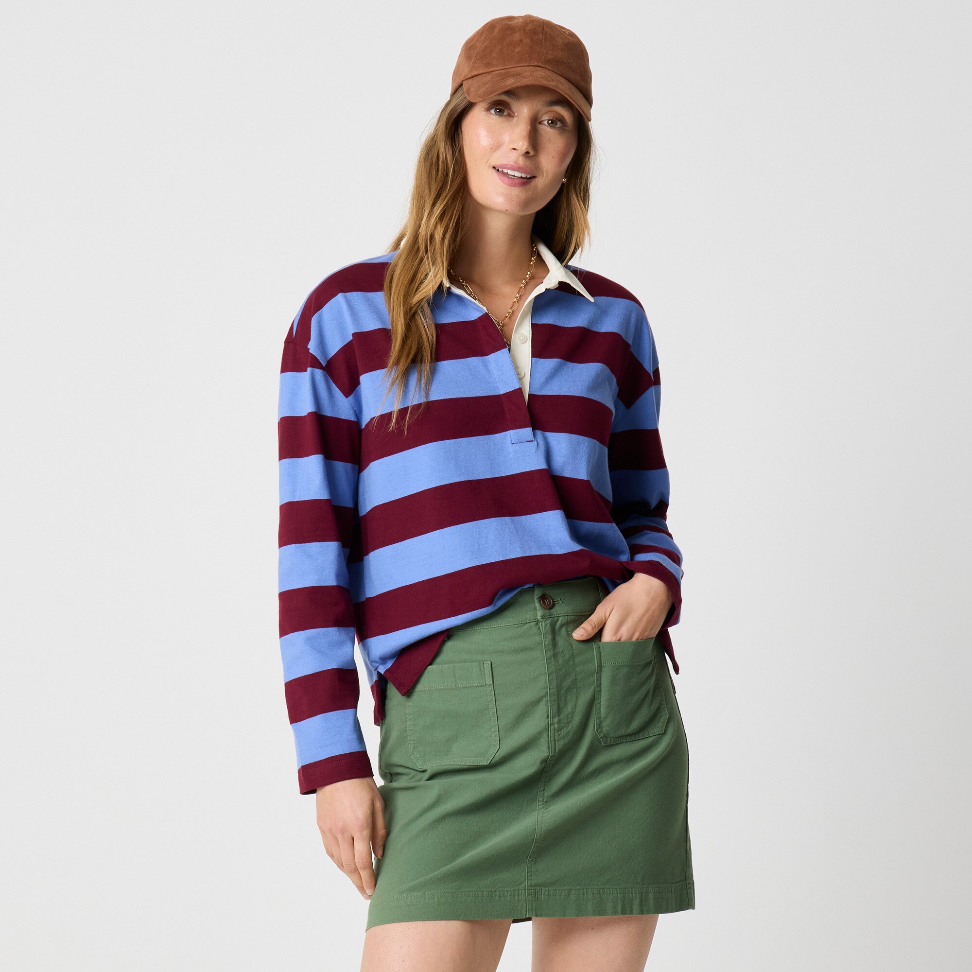 Striped rugby shirt