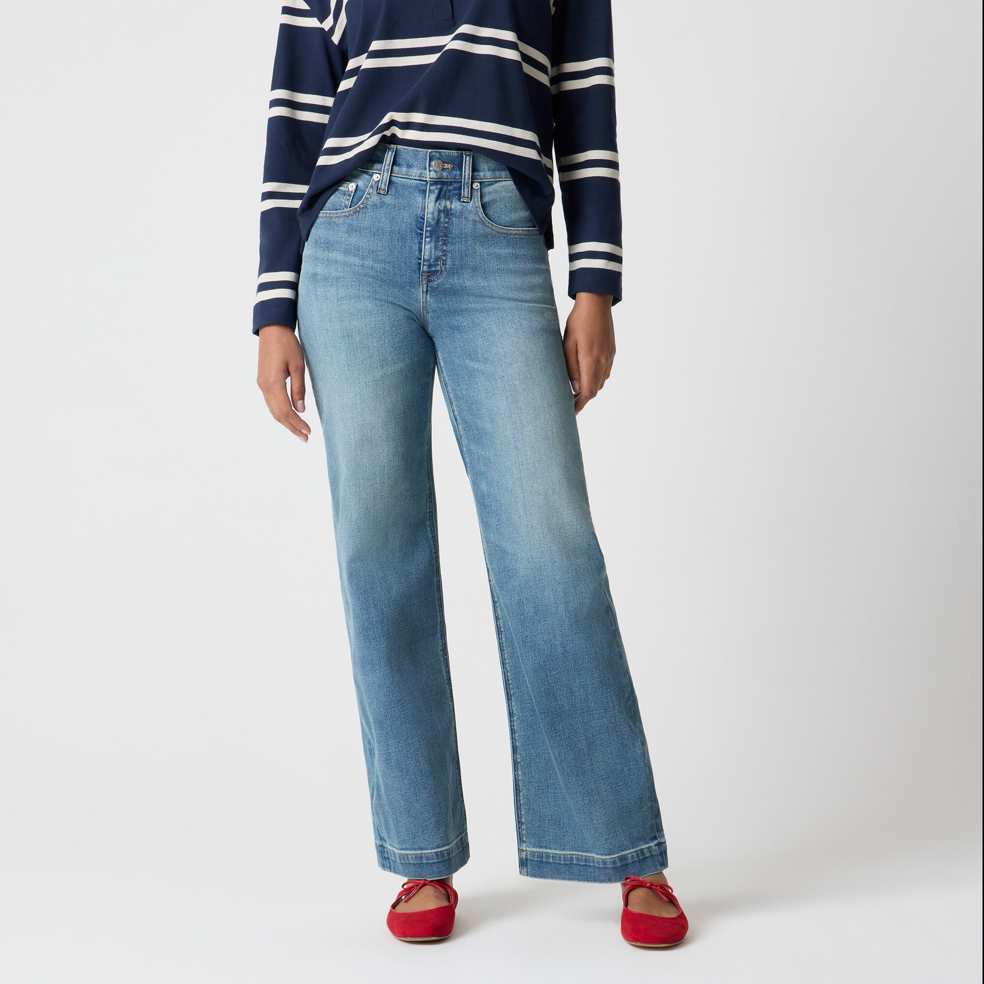Classic wide-leg jean in all-day stretch