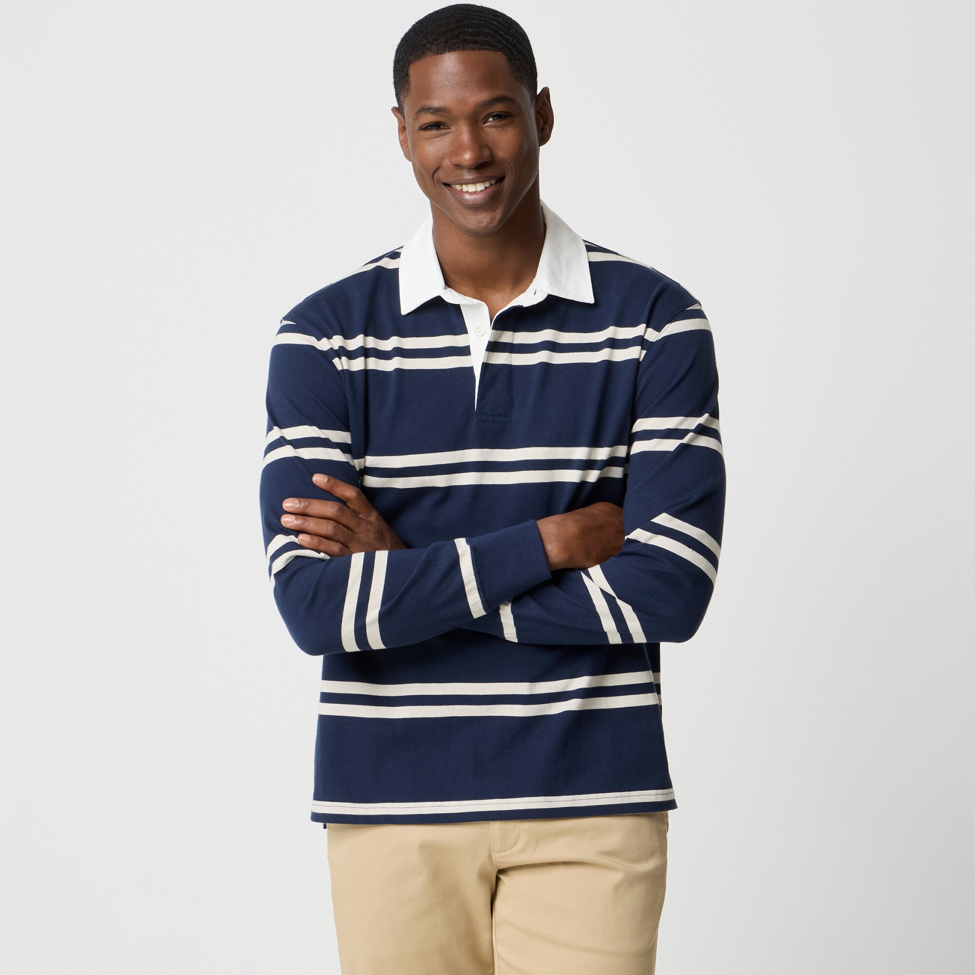 Striped rugby shirt