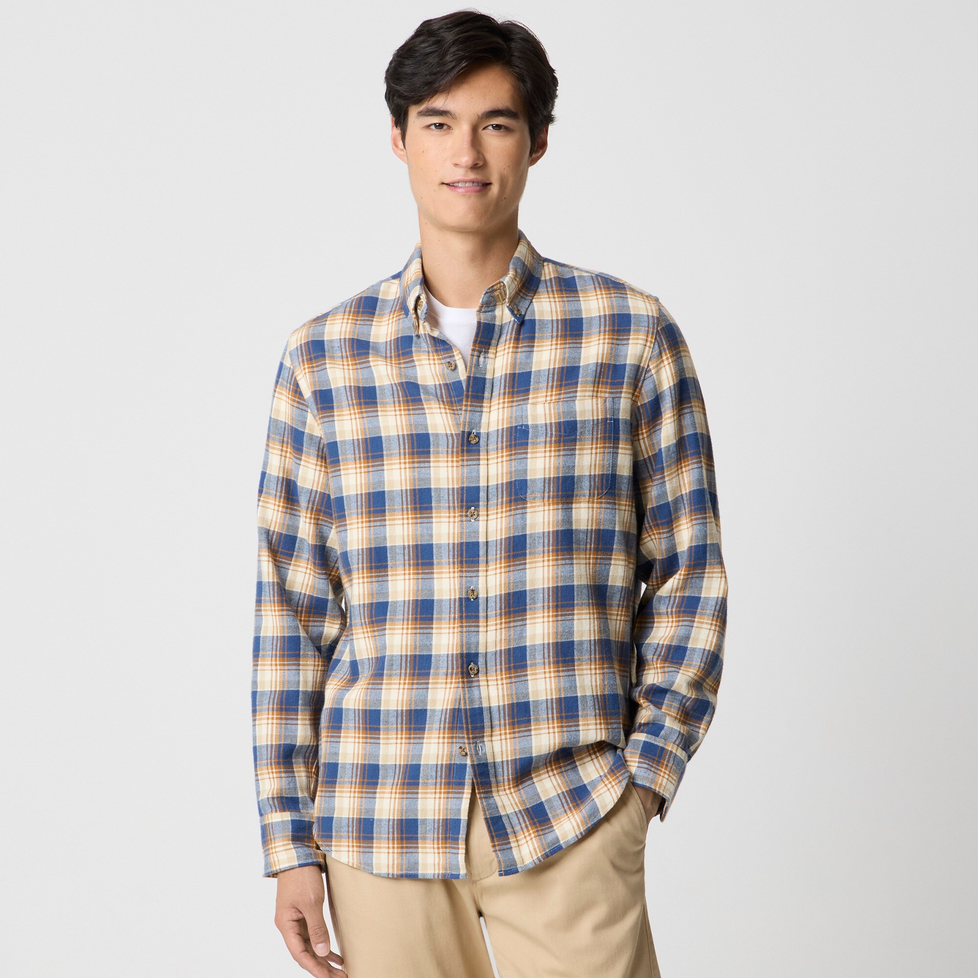 Brushed twill shirt