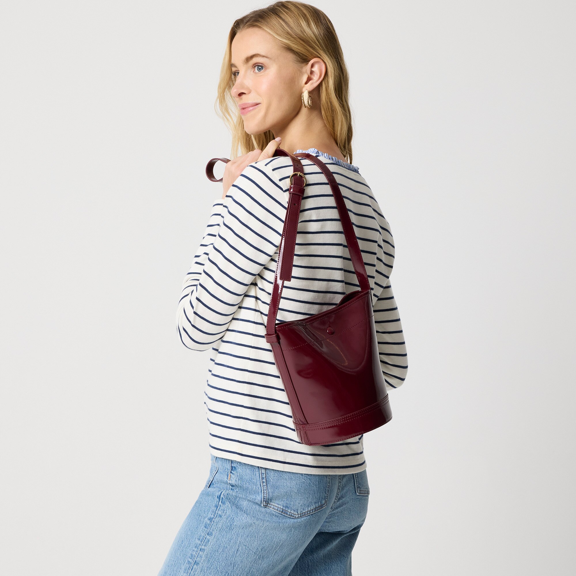 Croc crossbody bucket bag