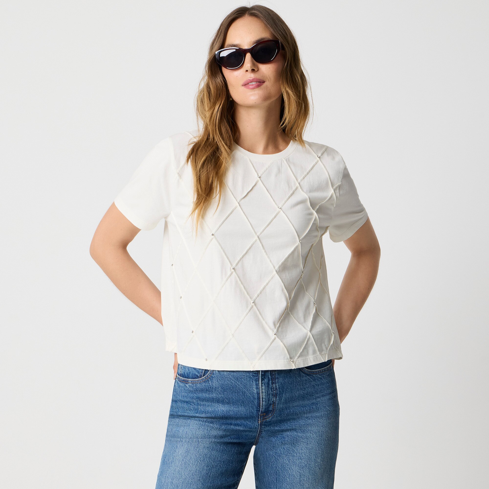 Jewel-embellished tee