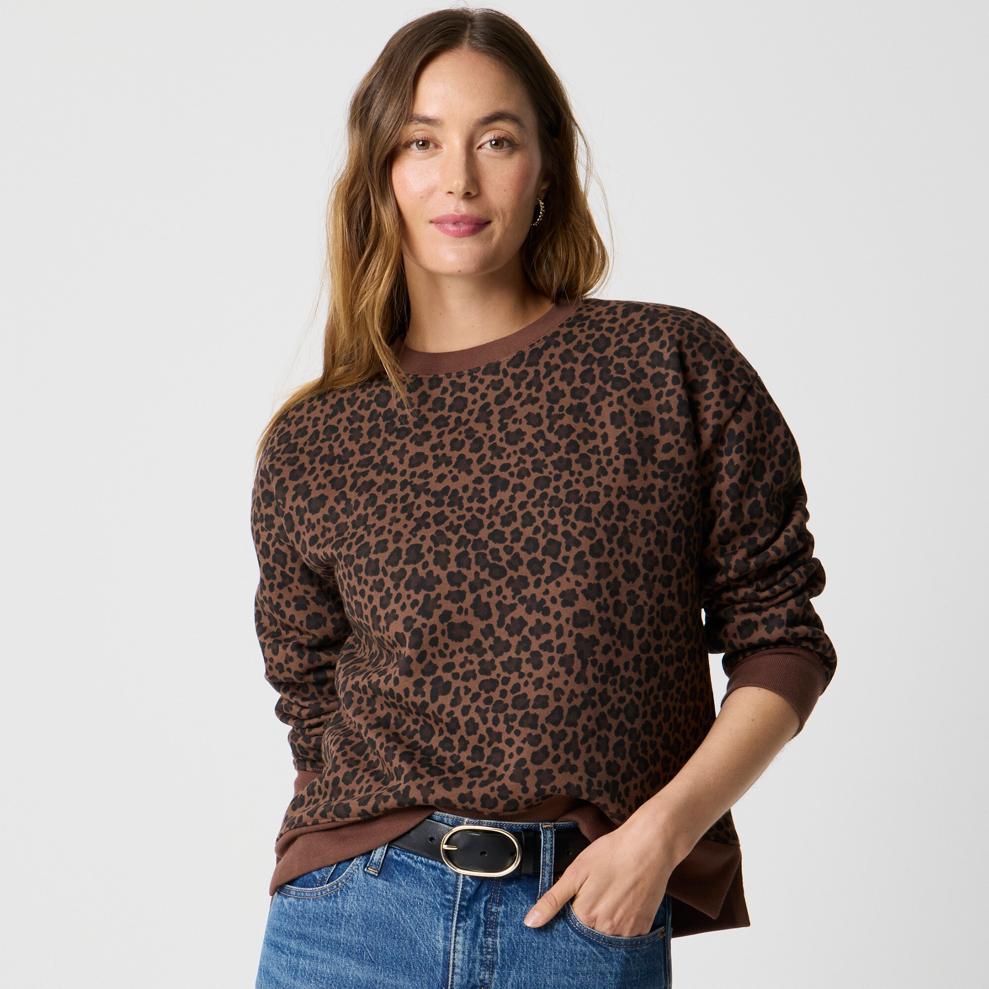 Leopard Pullover Sweatshirt For Women | Factory