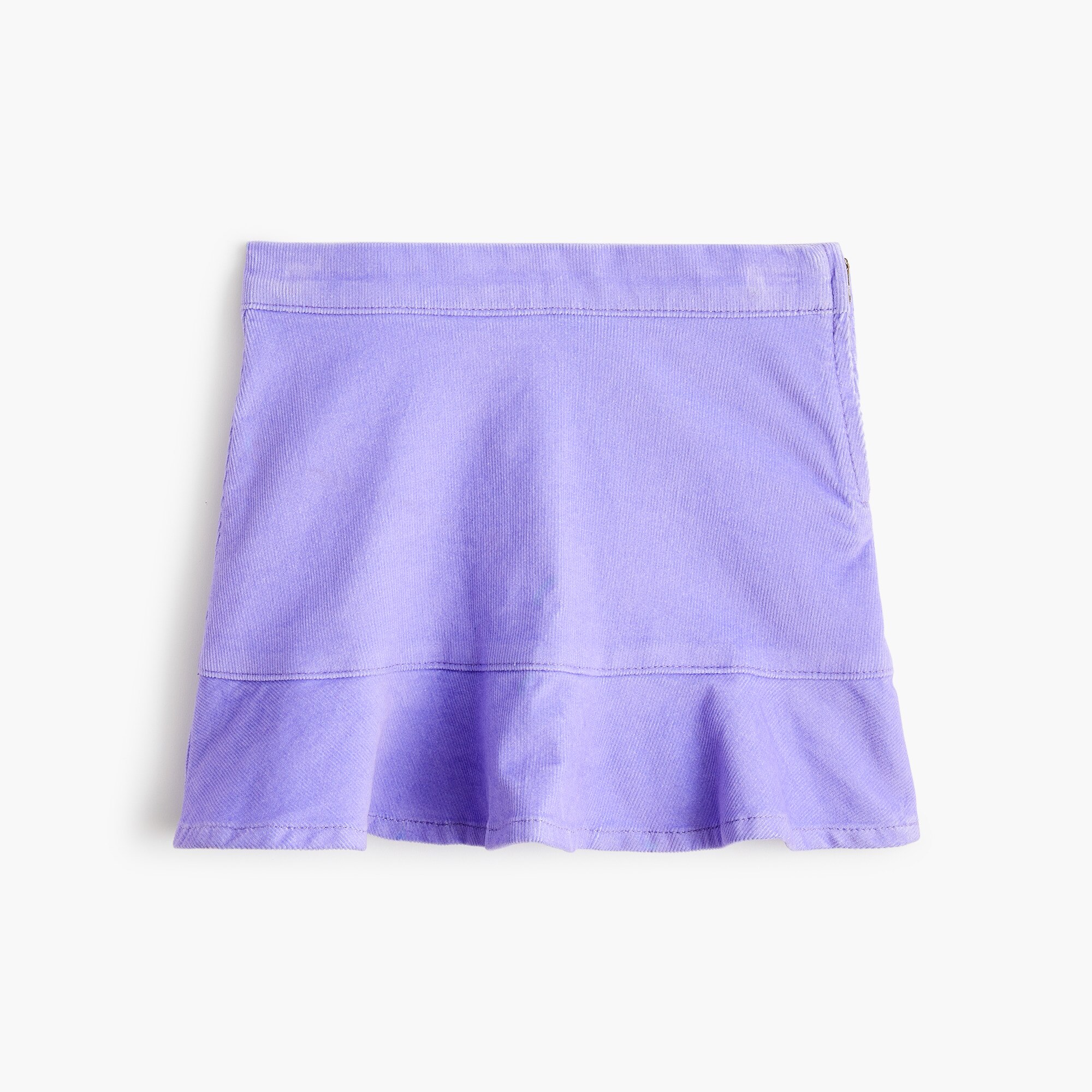Girls corduroy ruffle-hem skirt 48$
