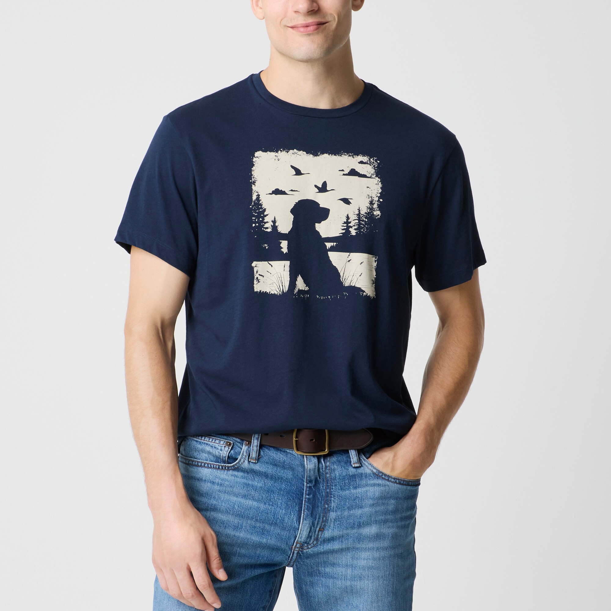 Forest dog graphic tee