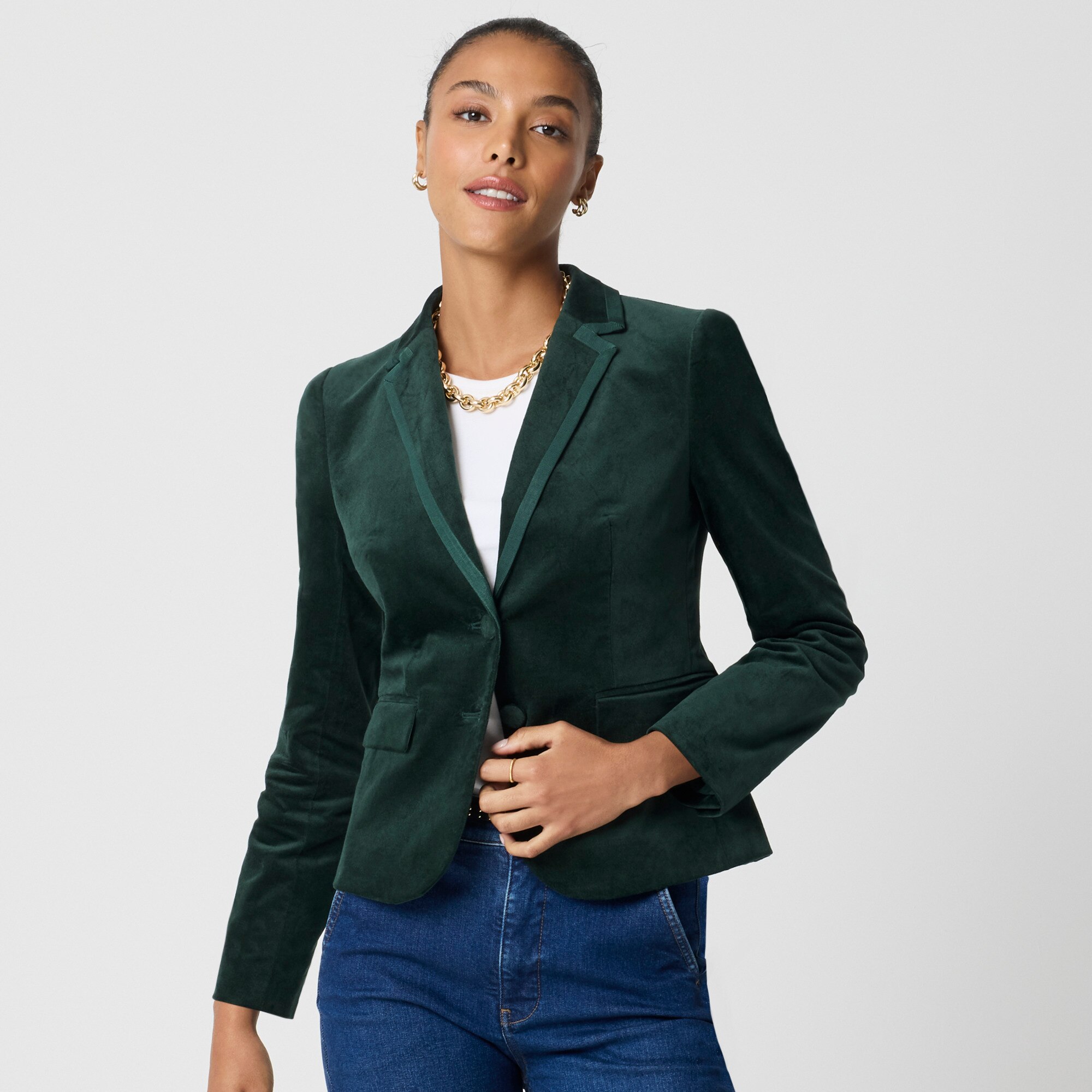 Velvet schoolboy blazer