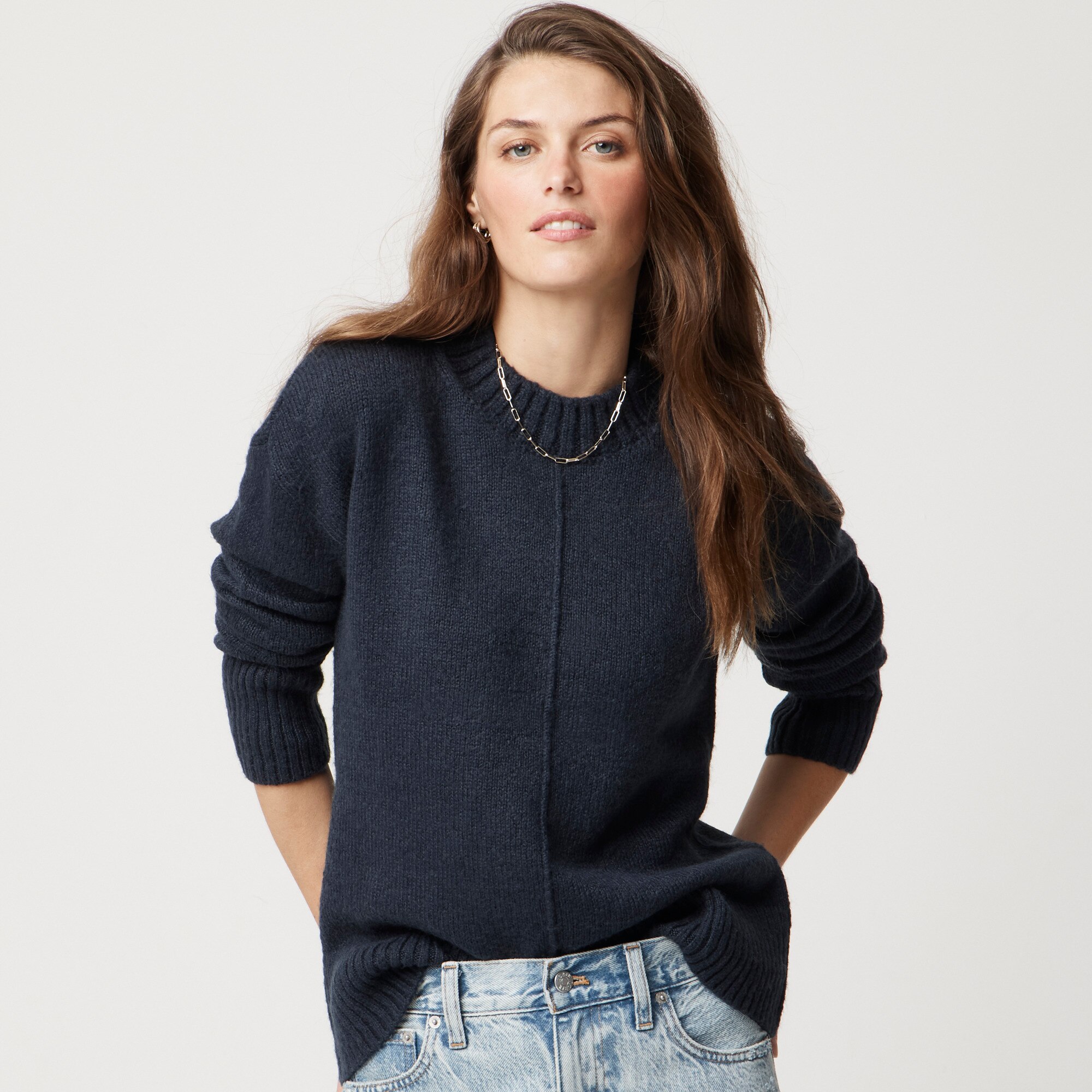 Mockneck boyfriend sweater