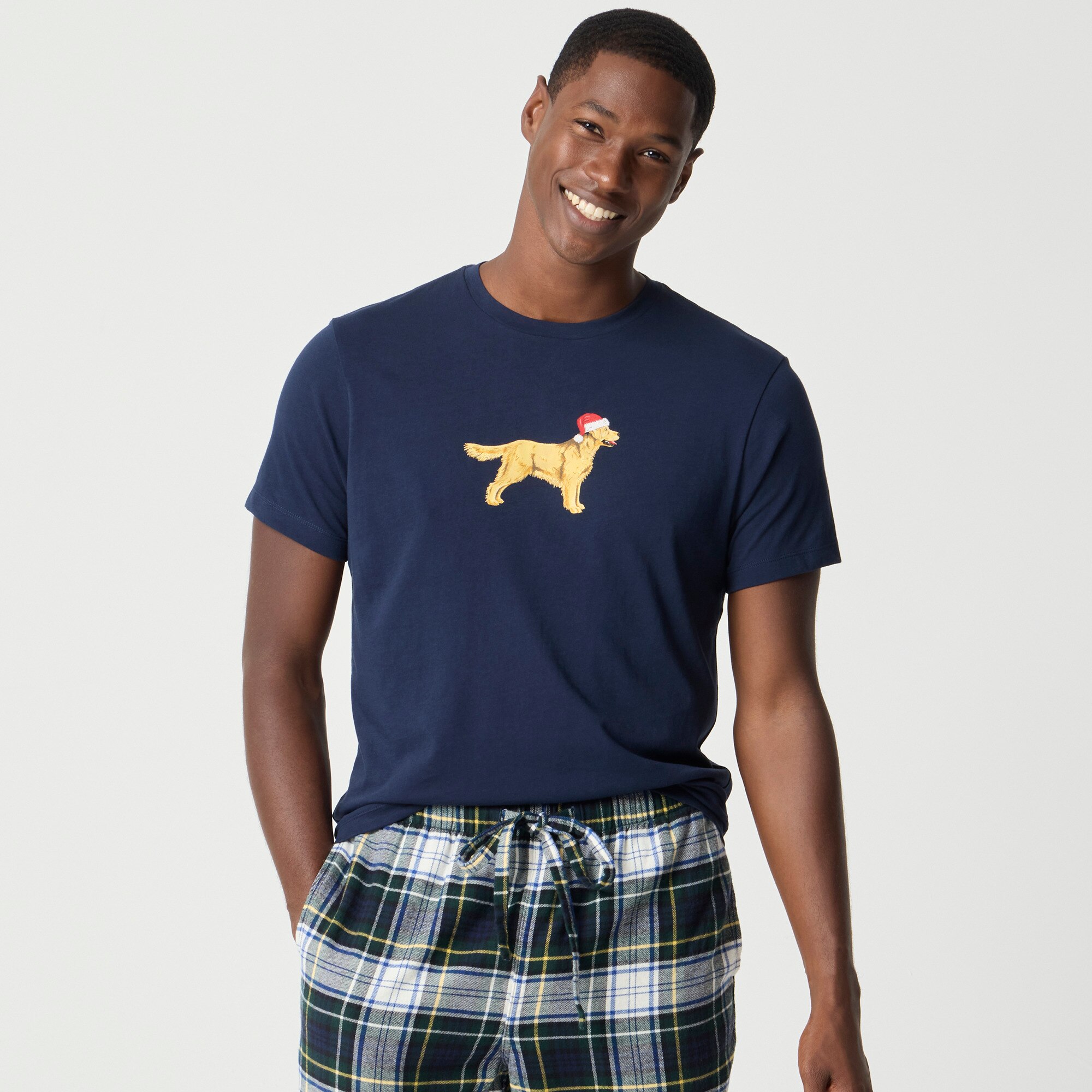 Holiday dog graphic tee