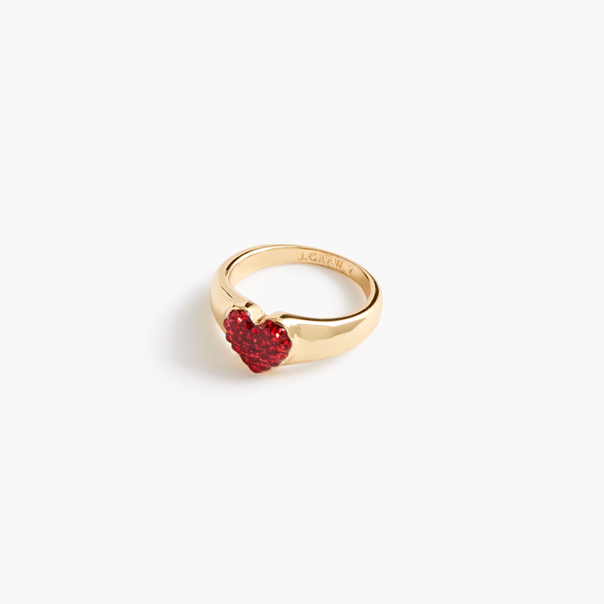 PavÃ© heart ring