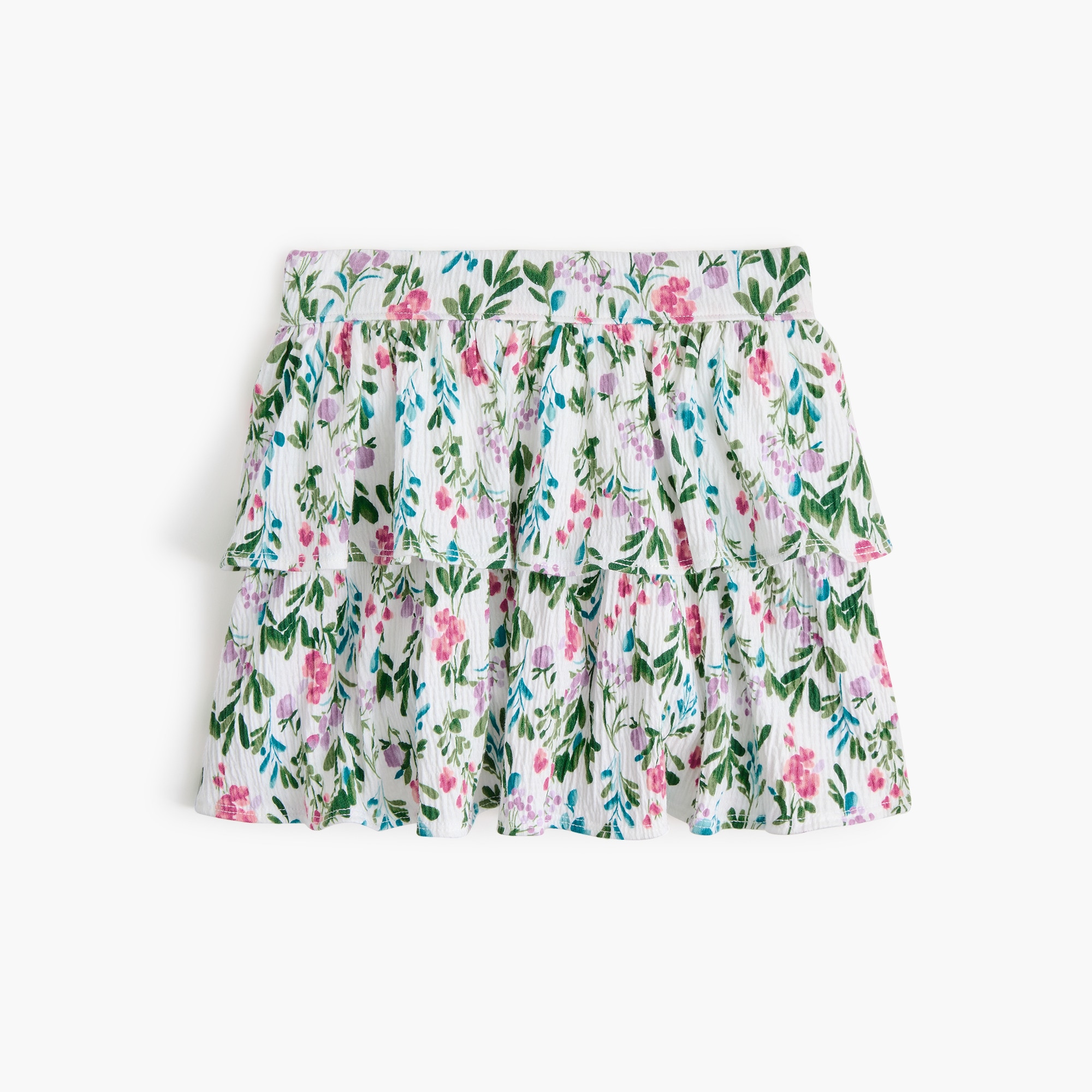 Girls floral crinkle-knit short 48$