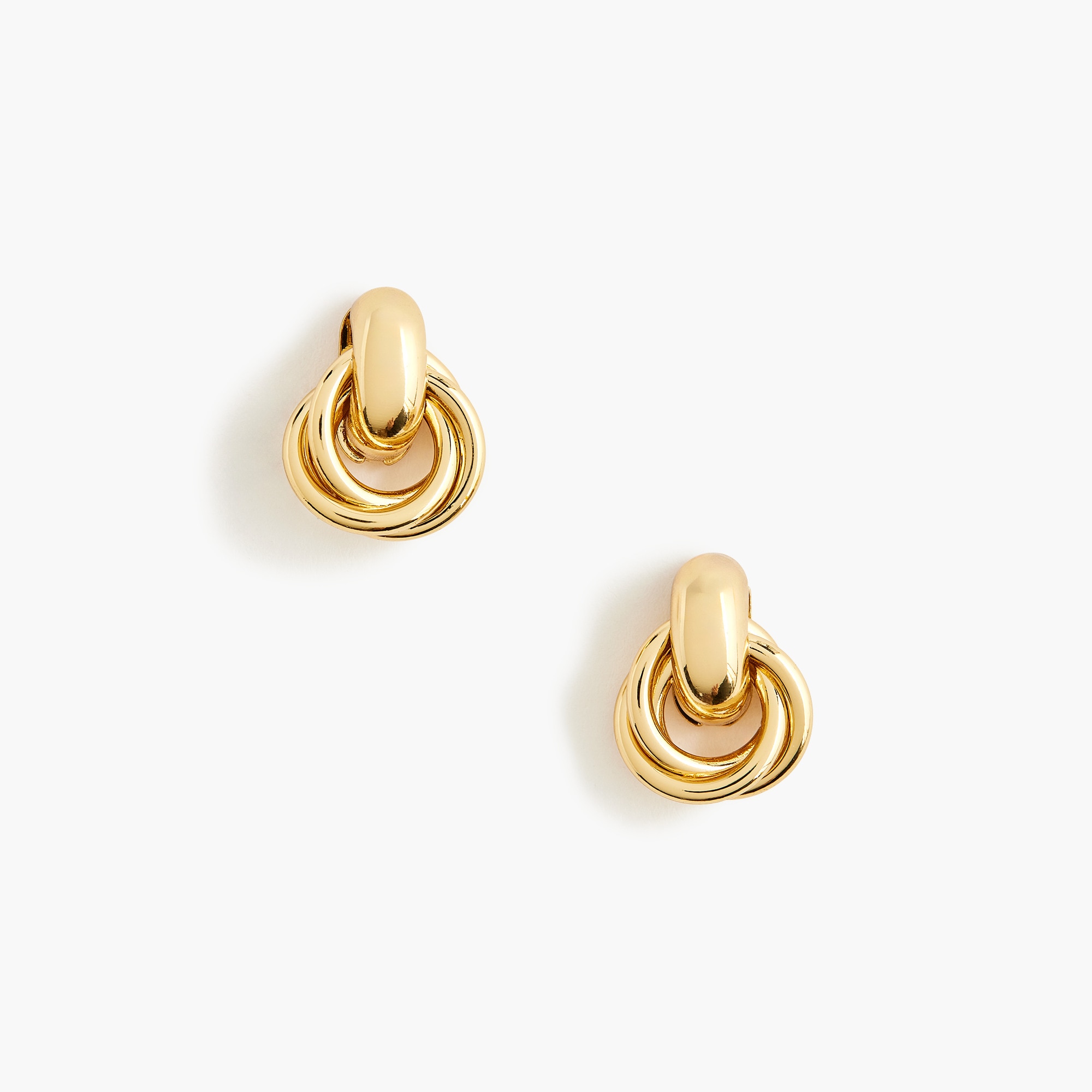 Knotted drop statement earrings 17$