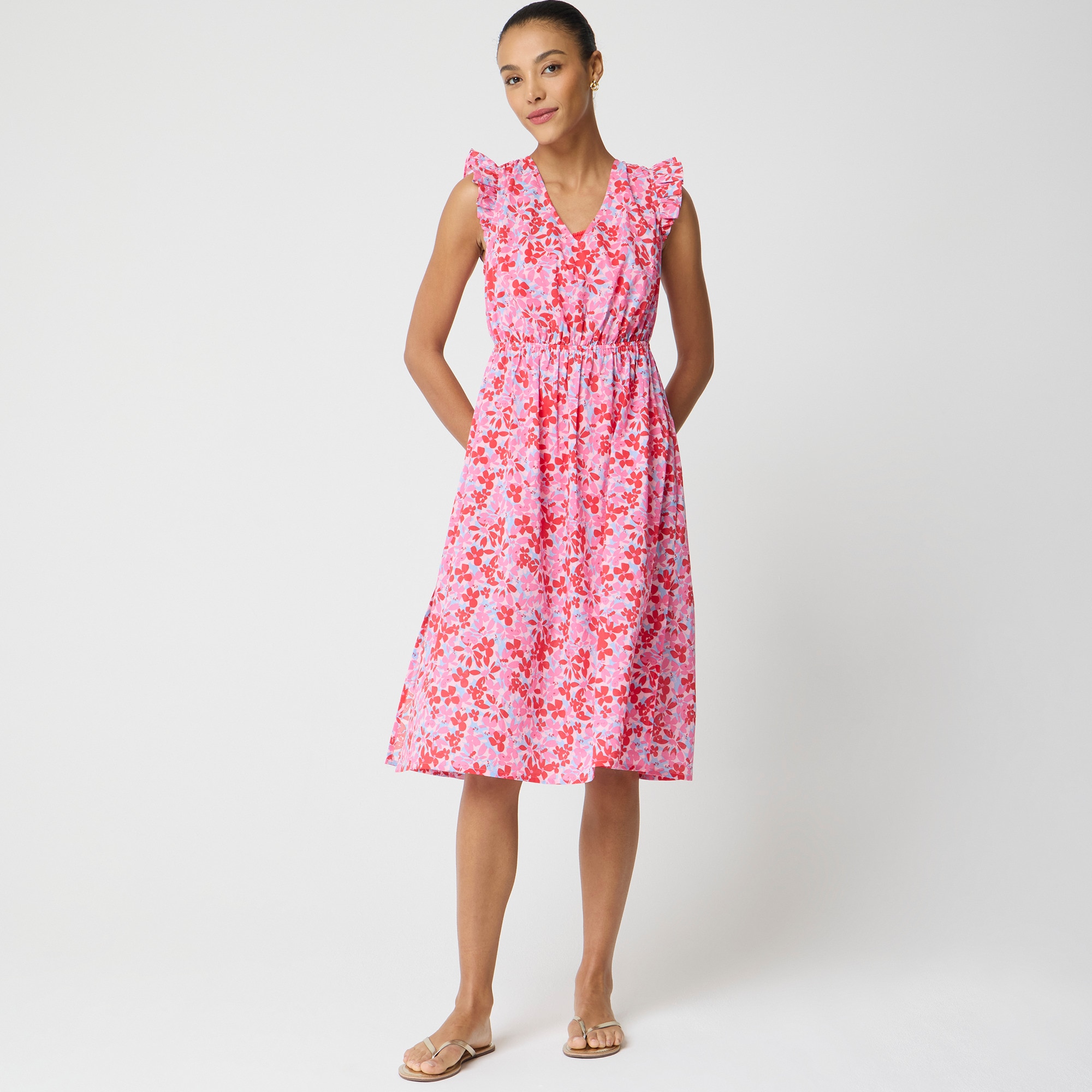 Tie-back midi beach dress 100$