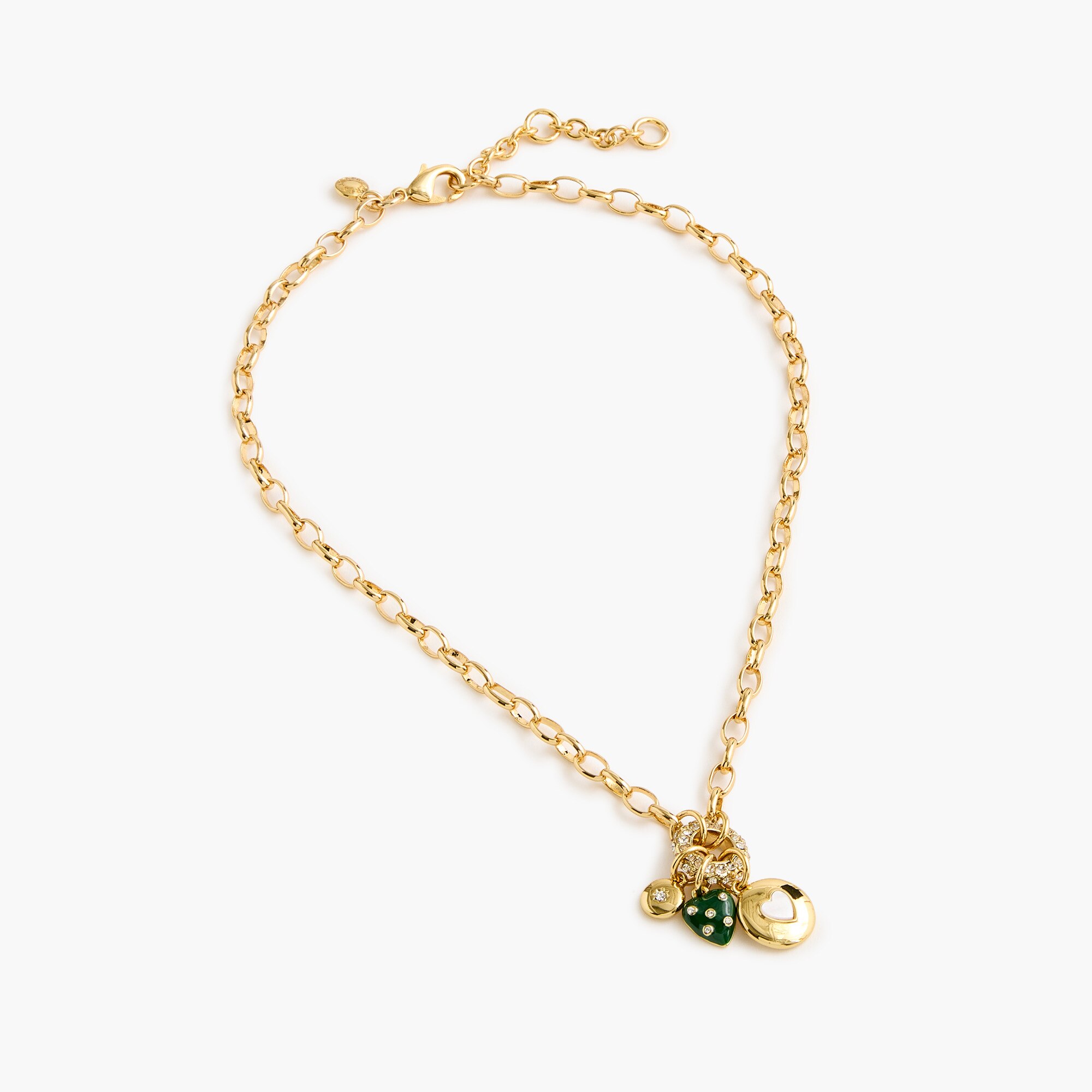 Double-chainlink charm necklace 48$