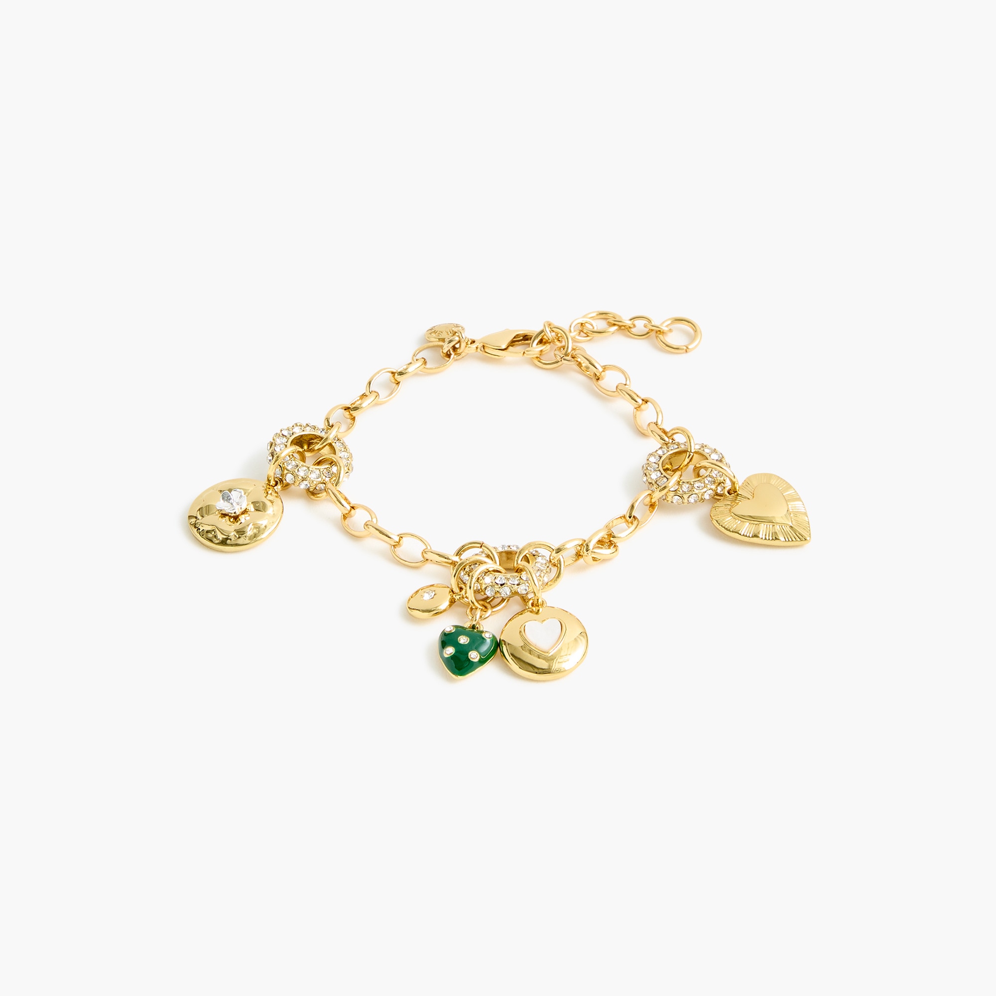 Double-chainlink charm bracelet 44$