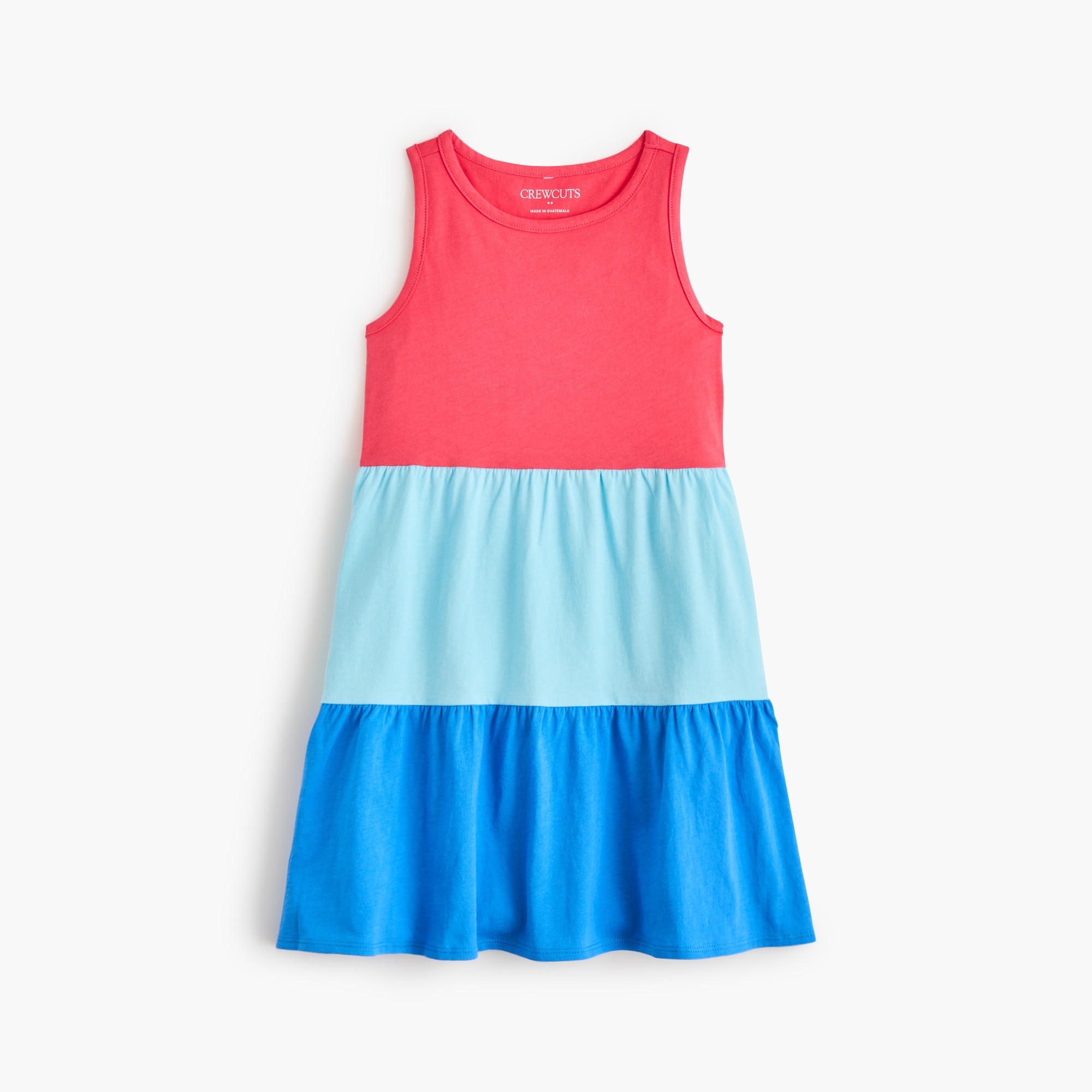 Girls colorblock knit tank dress 24$
