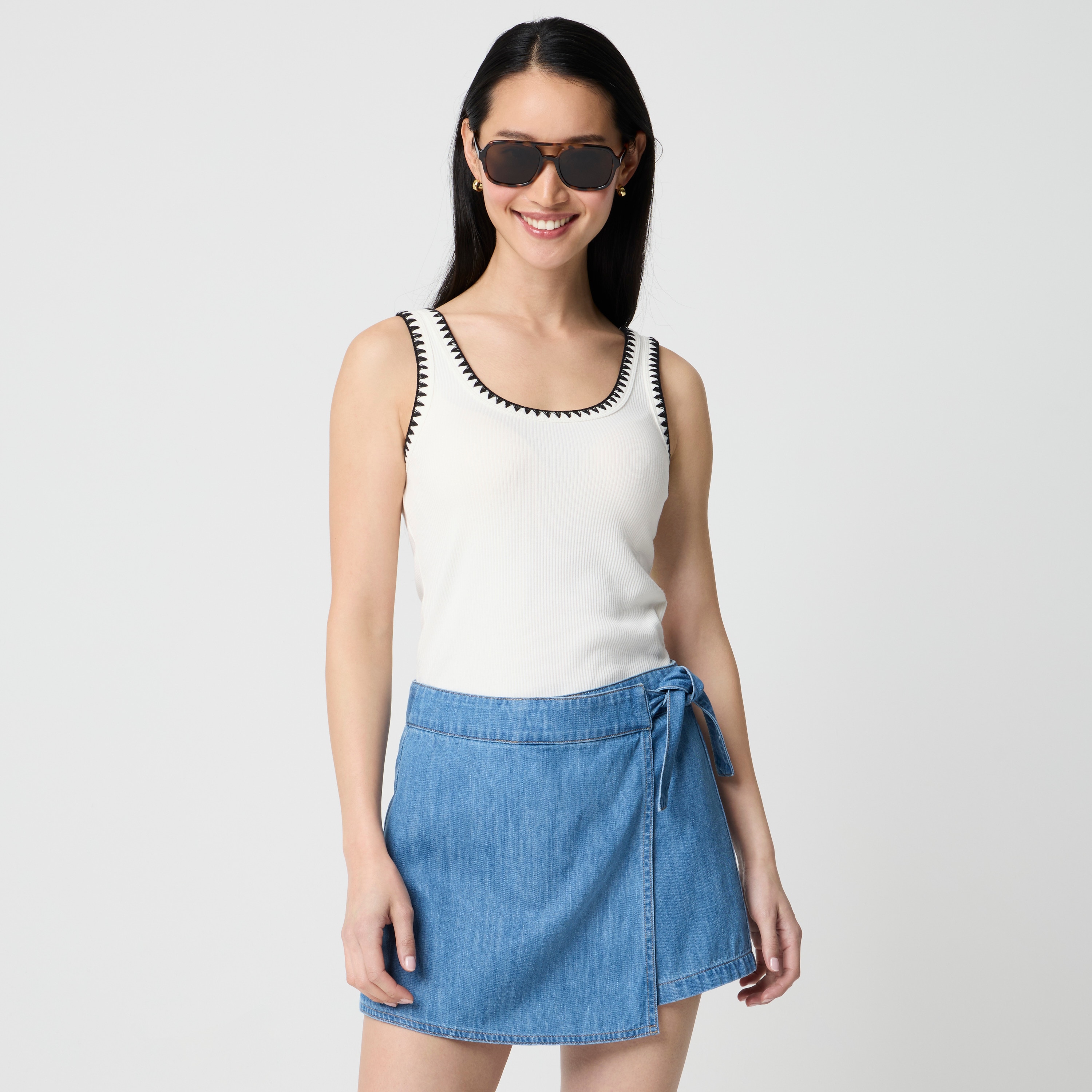 Denim skort $49