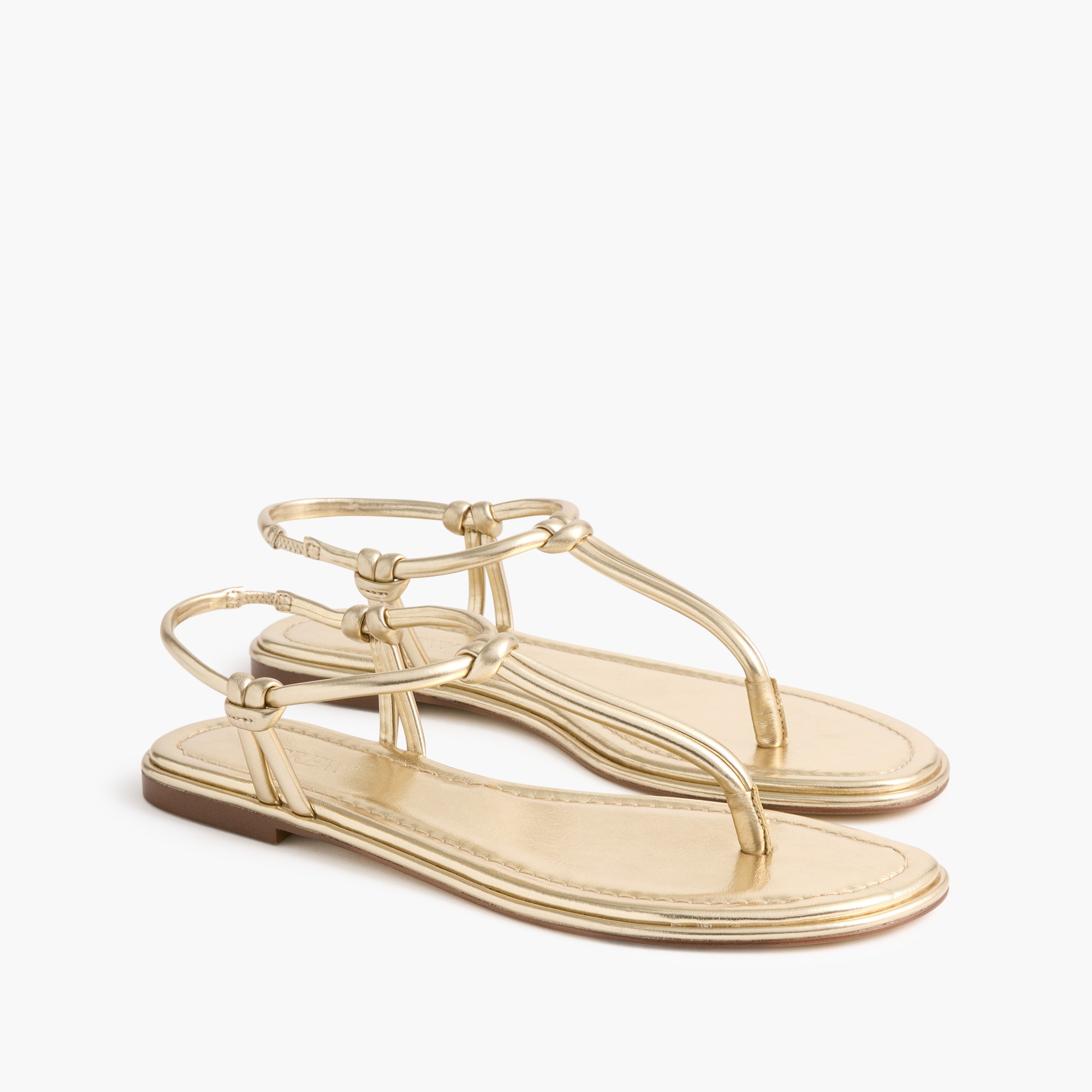 Knotted thong sandals