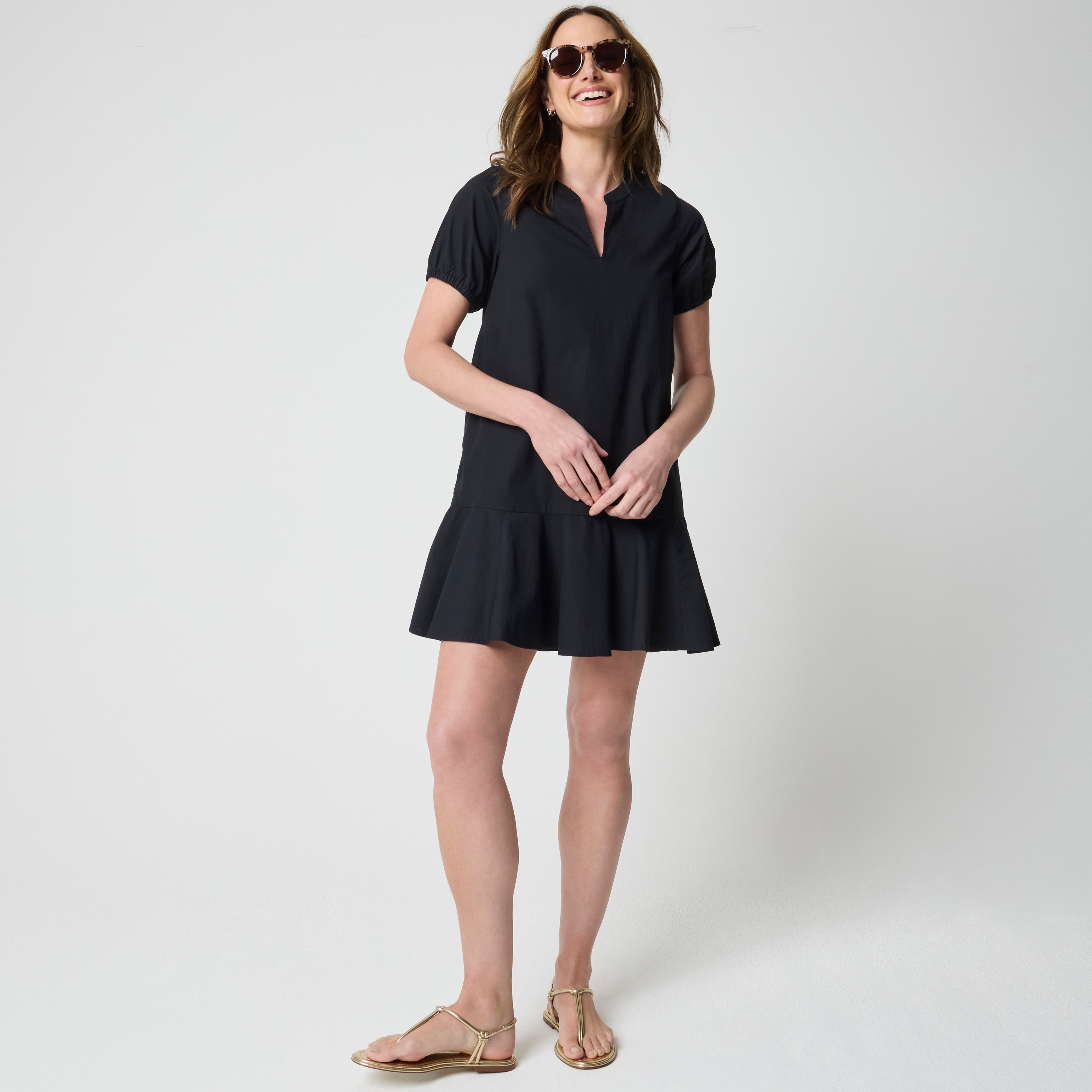 Petite mini shirt-dress 64$