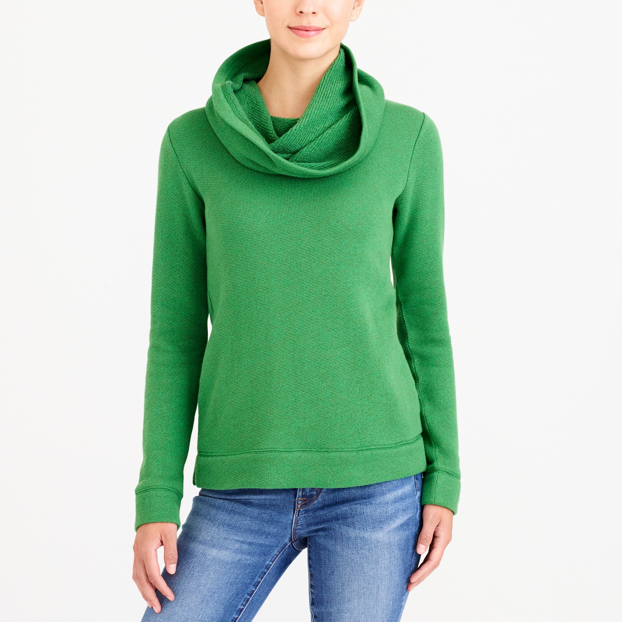 j crew factory funnel neck sweatshirt