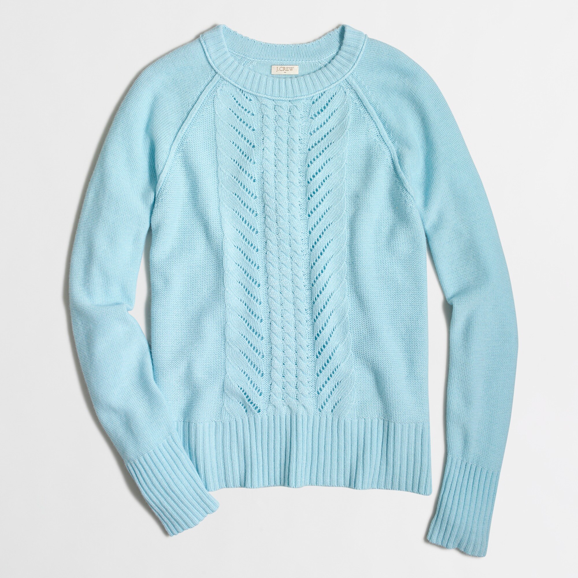 J.Crew Factory: Pointelle cable-knit sweater