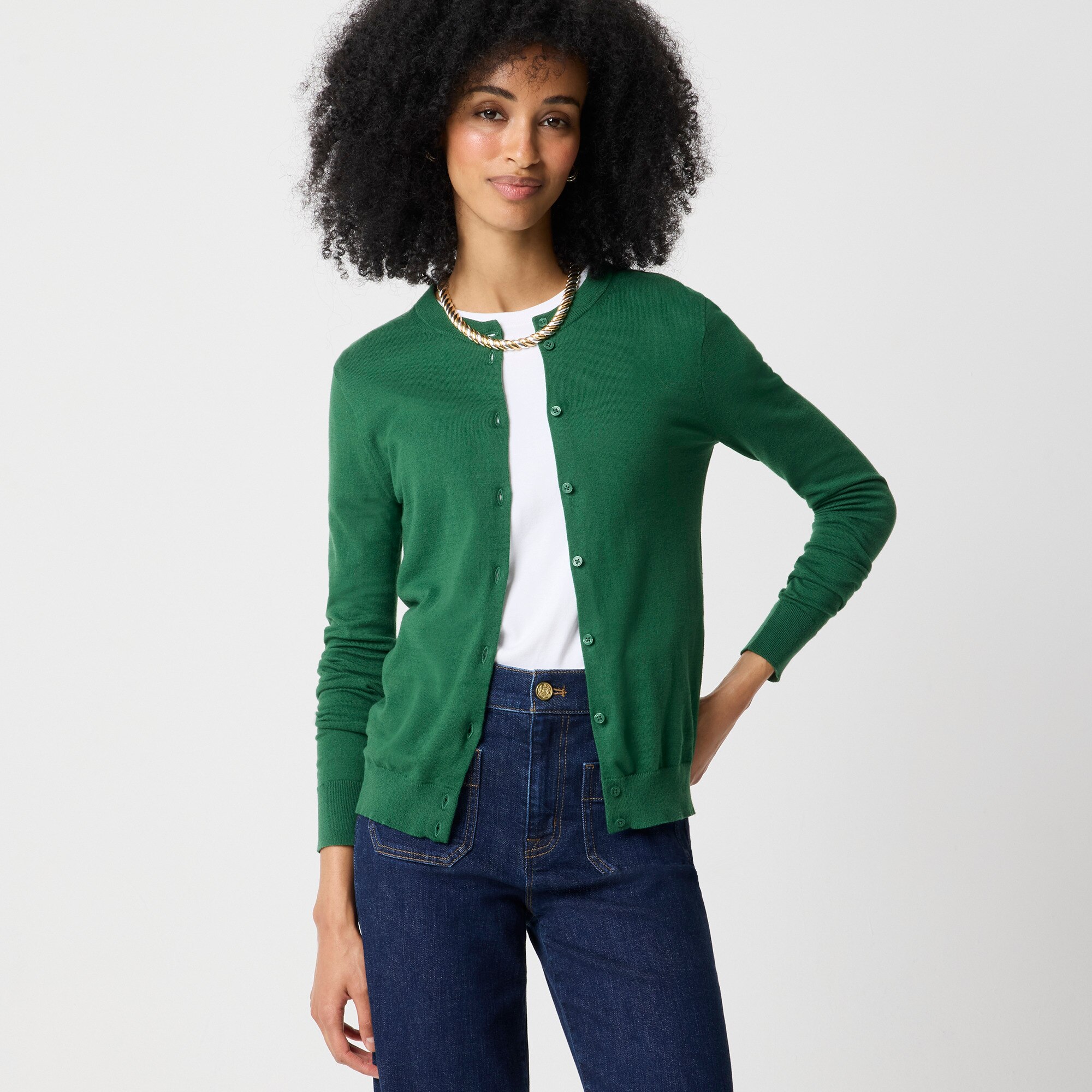 Classic cotton cardigan sweater
