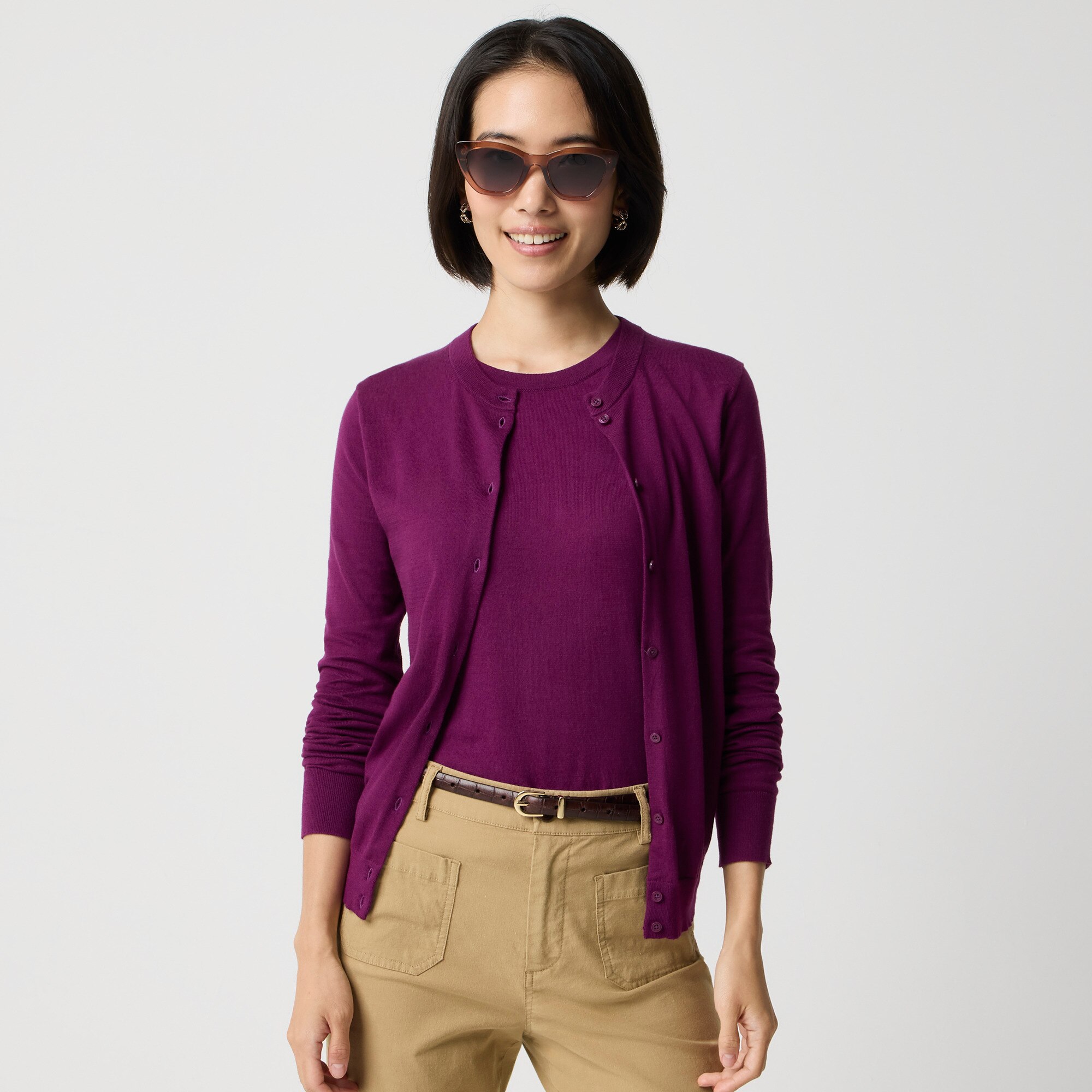 Classic cotton cardigan sweater