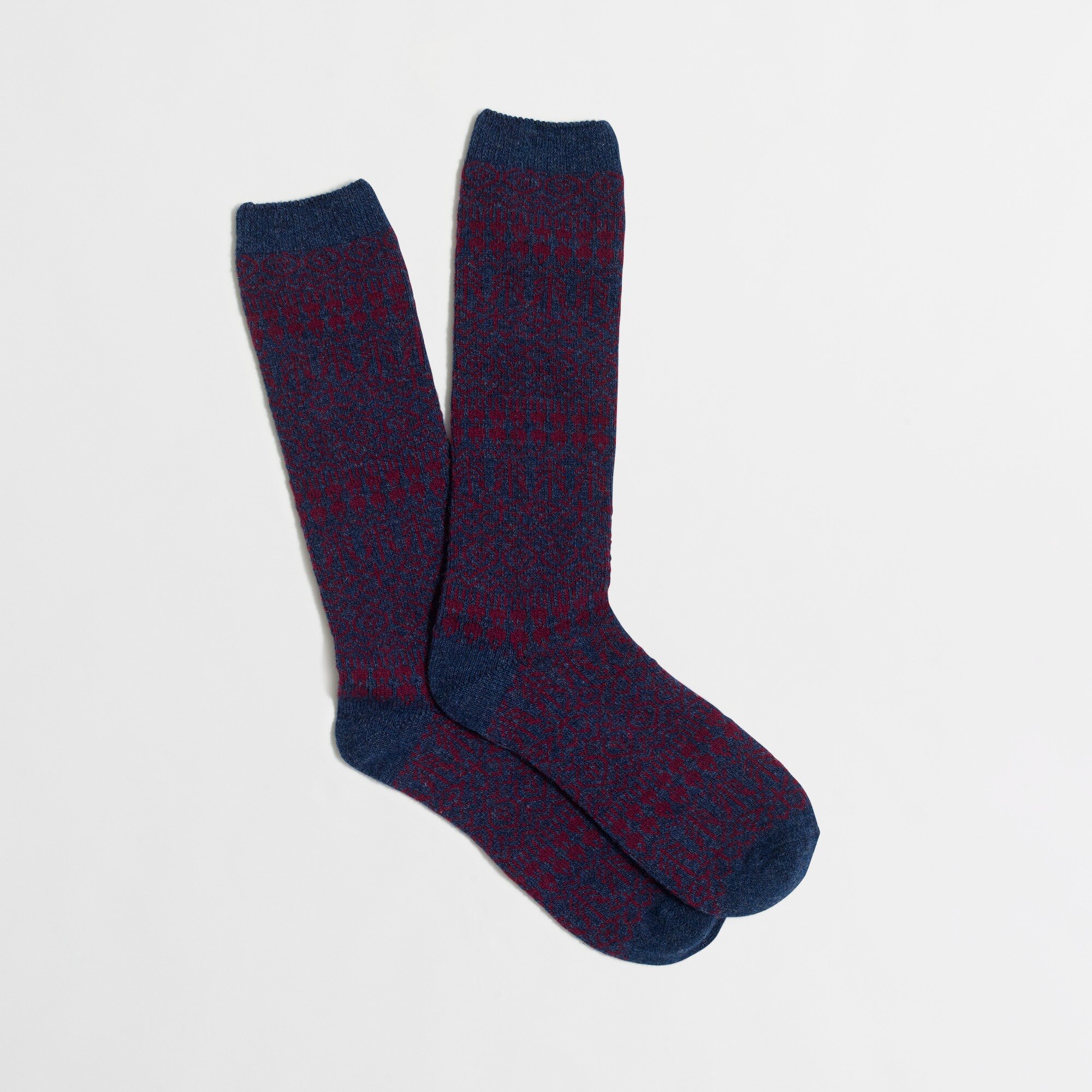 J.Crew Factory Wool Fair Isle socks
