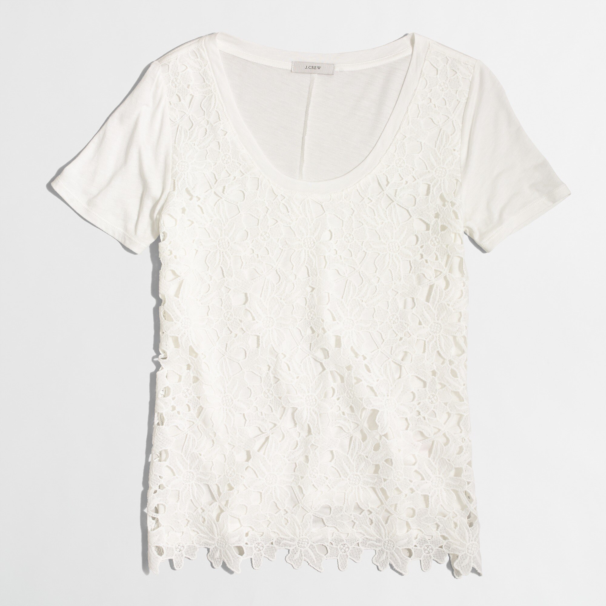 J.Crew Factory Lacefront Tshirt