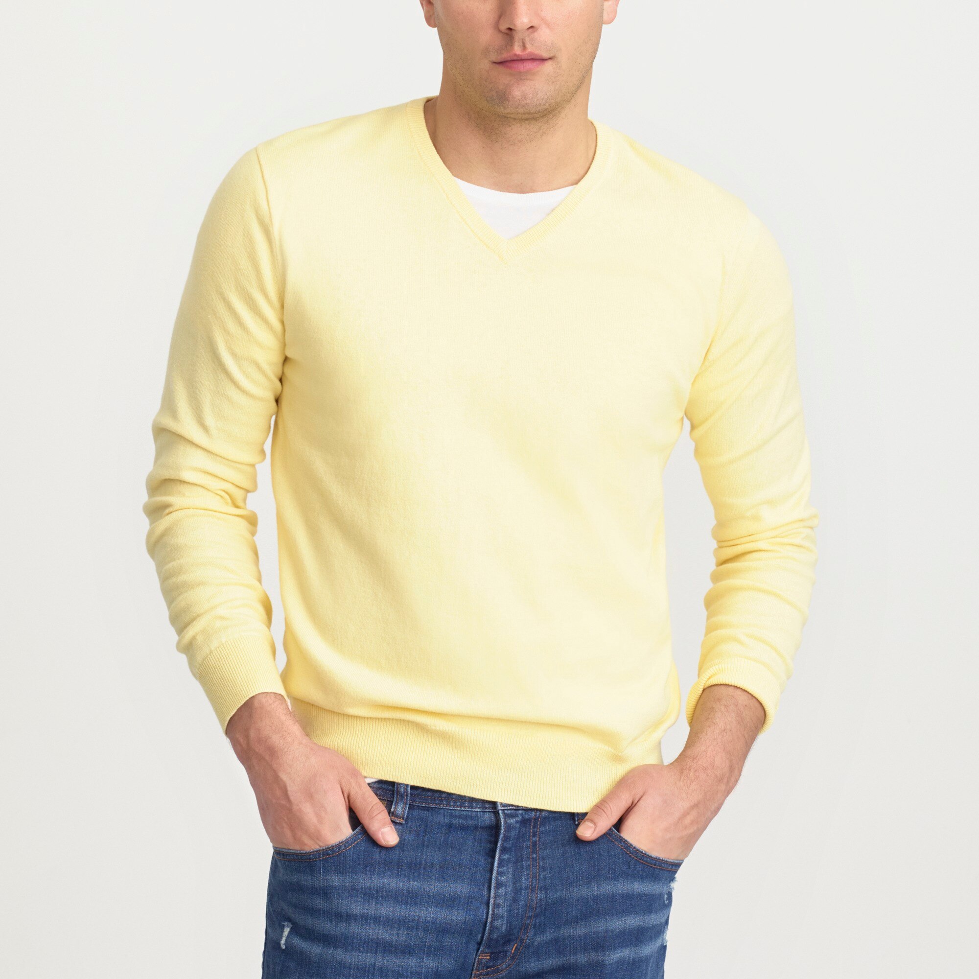 J.Crew Factory Harbor cotton Vneck sweater