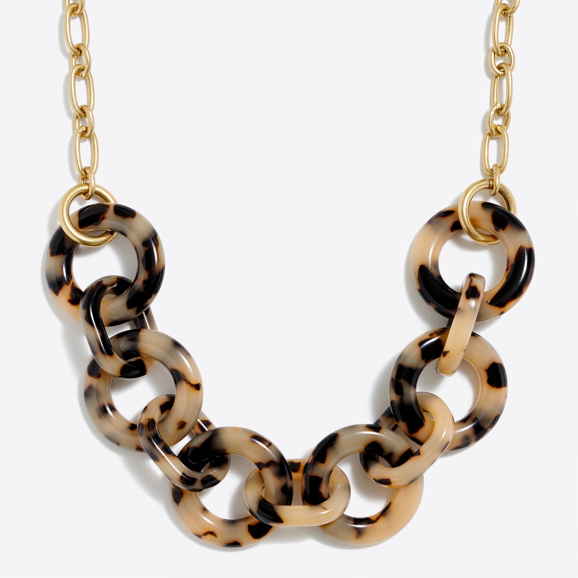 J.Crew Factory Tortoise link necklace