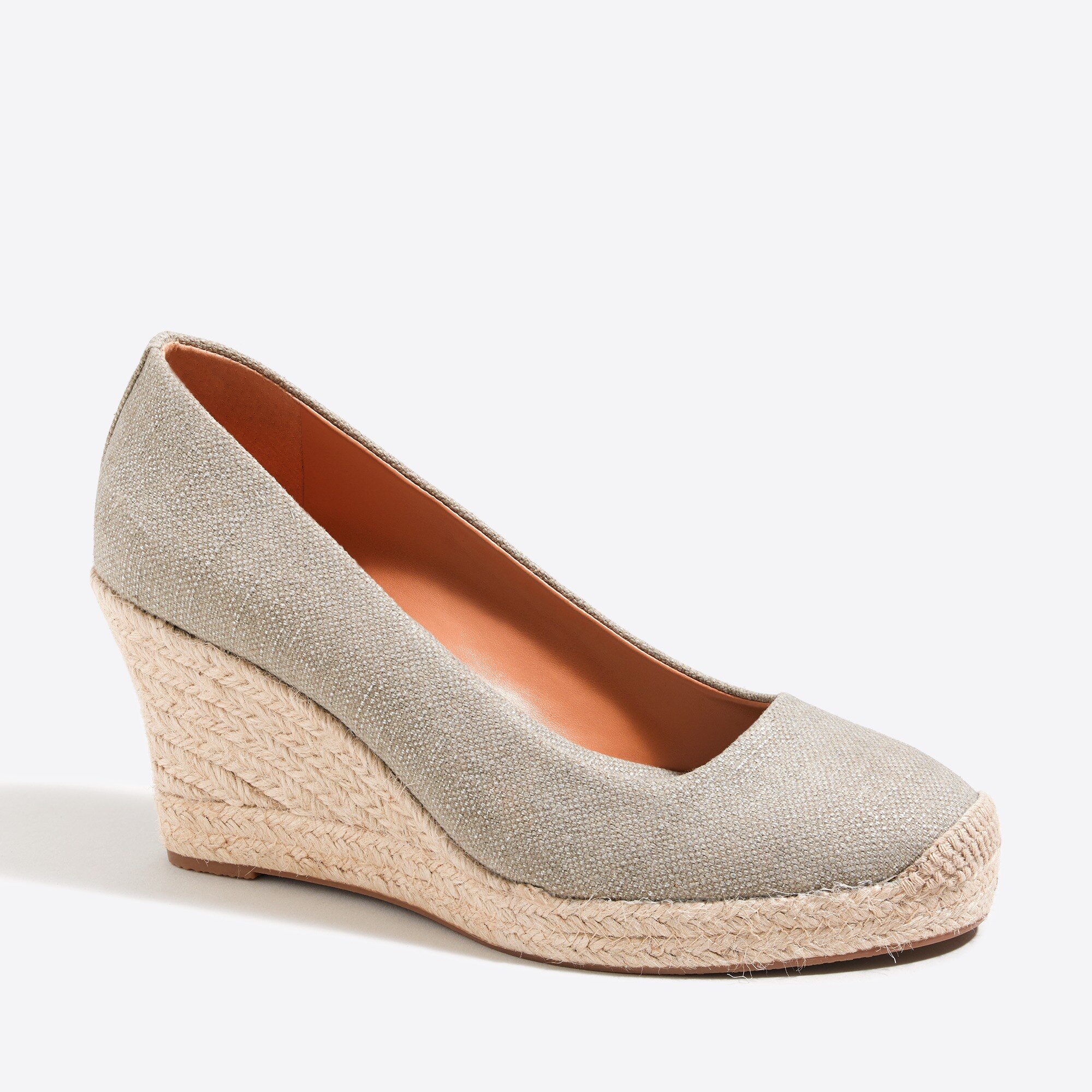 j crew canvas espadrille flats