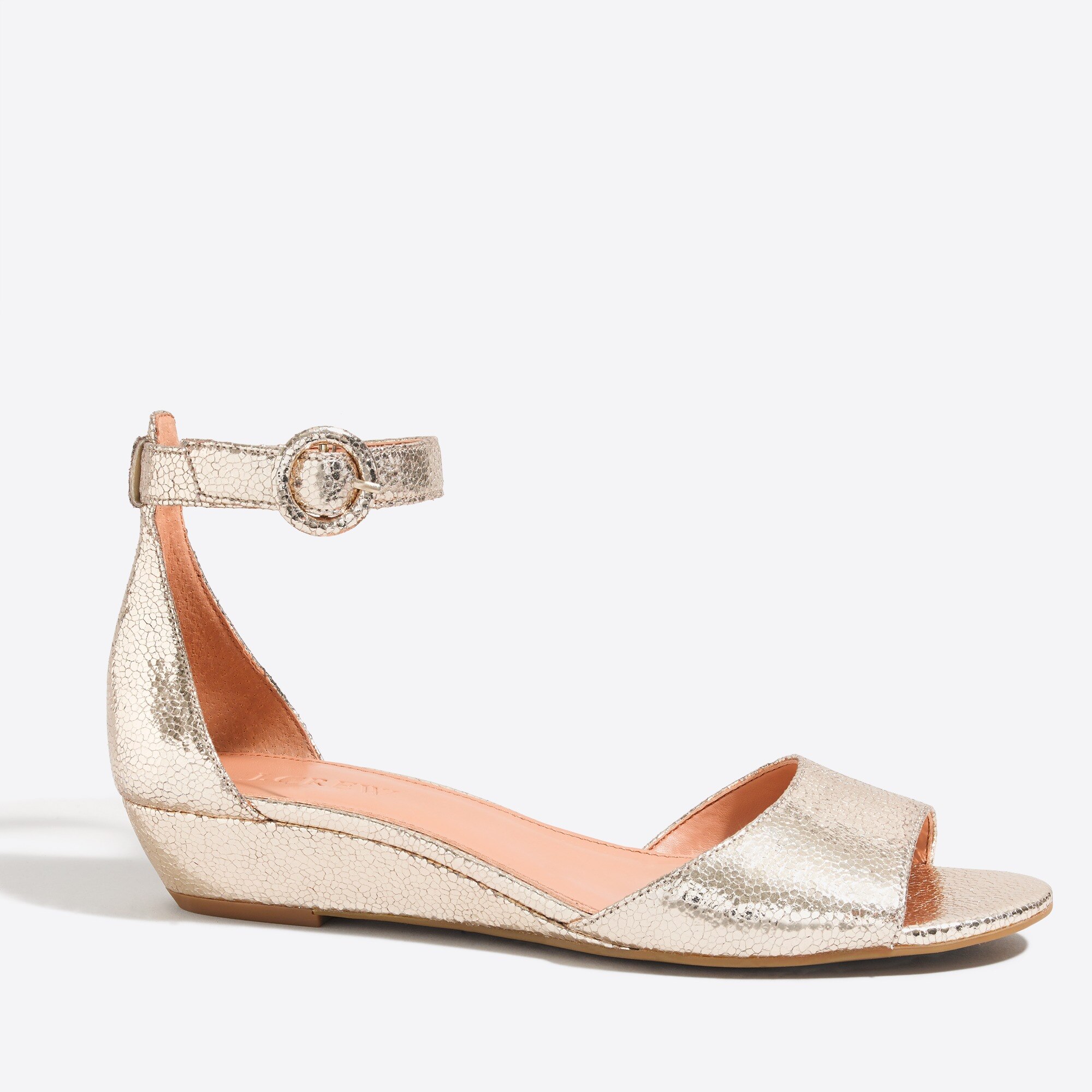 j crew metallic sandals