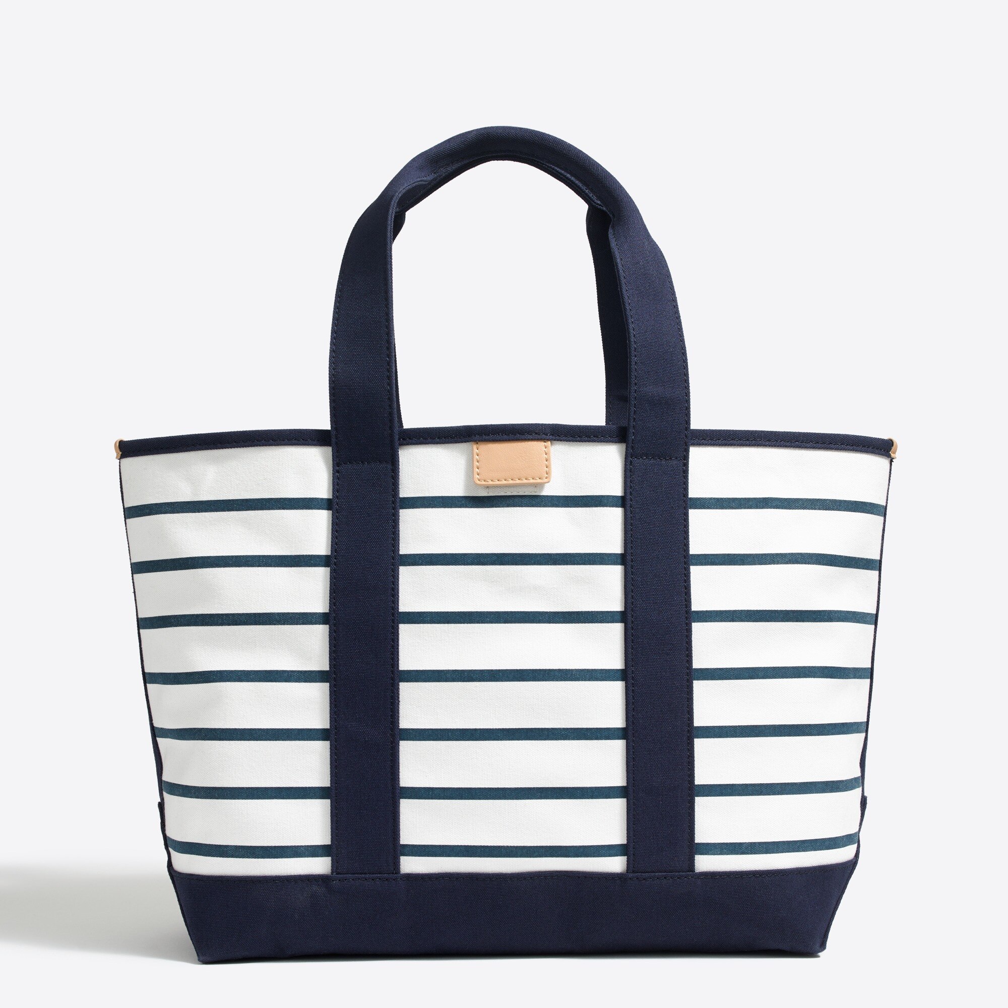 J.Crew Factory Striped canvas beach tote