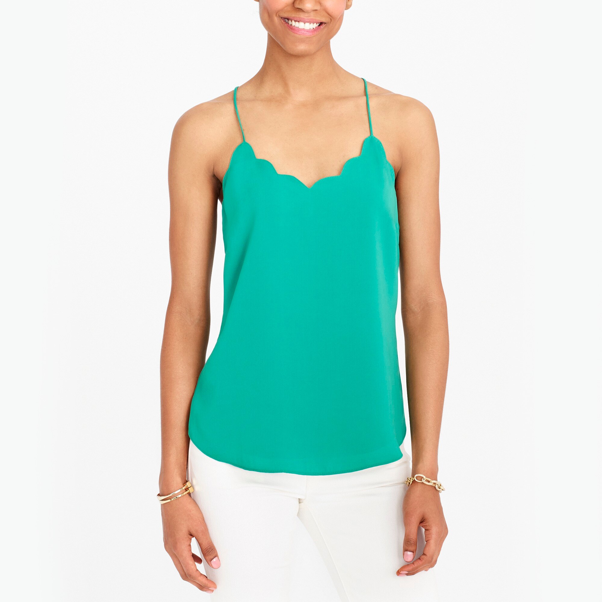 Scalloped Cami Top On Sale At J Crew For 26 5 Was 54 5 51 Off