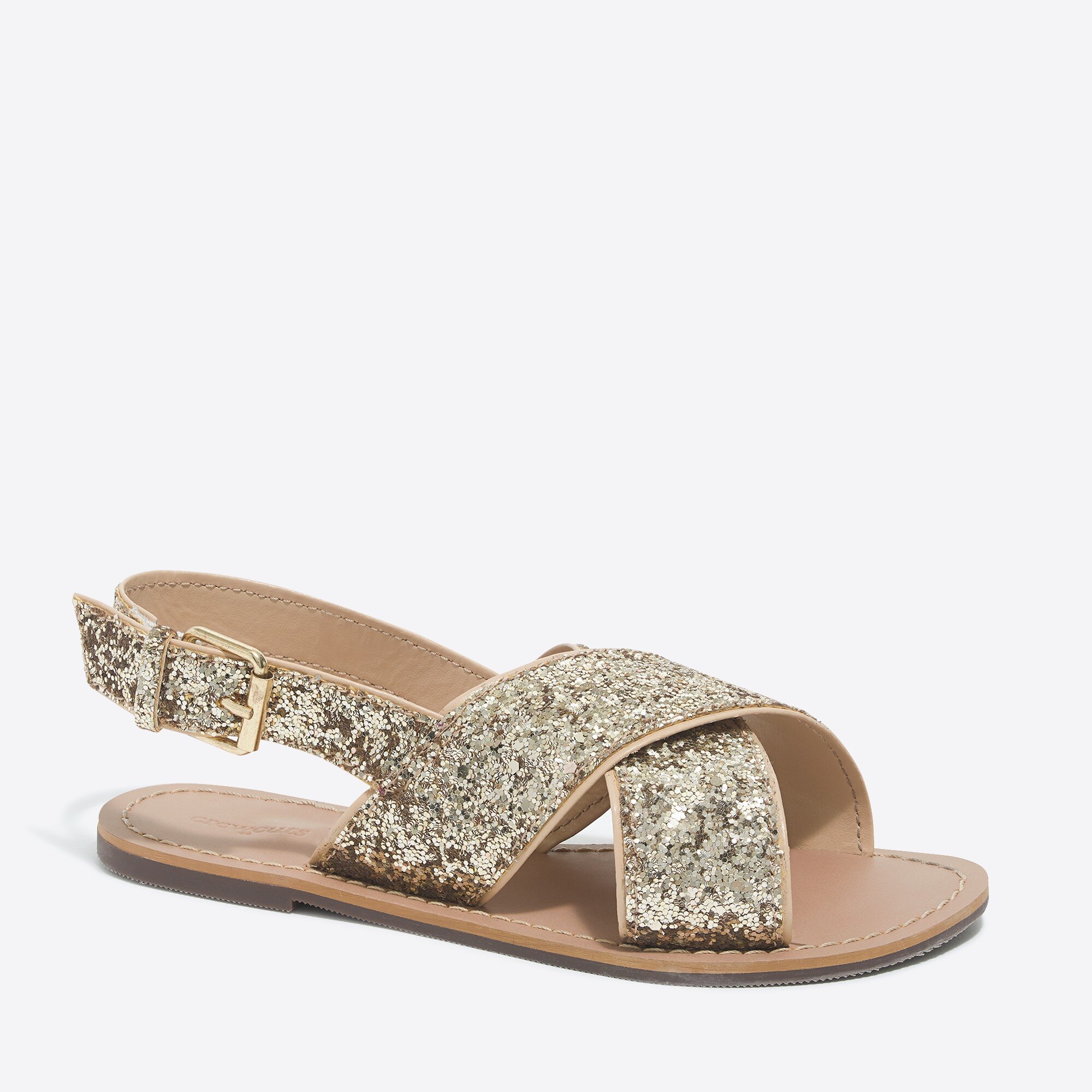 J.Crew Factory Girls' glitter sandals