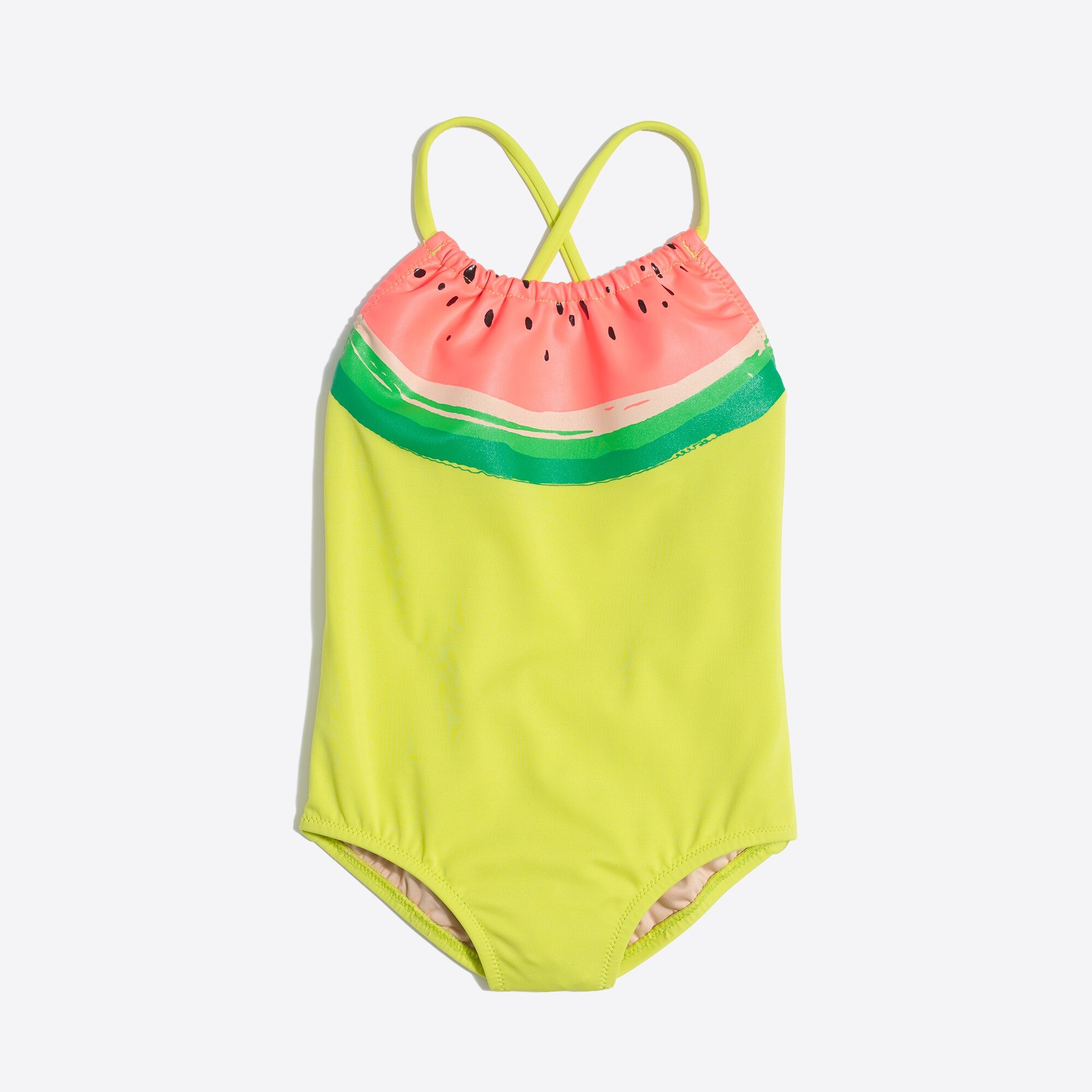 J.Crew Factory Girls' watermelon printed onepiece swimsuit
