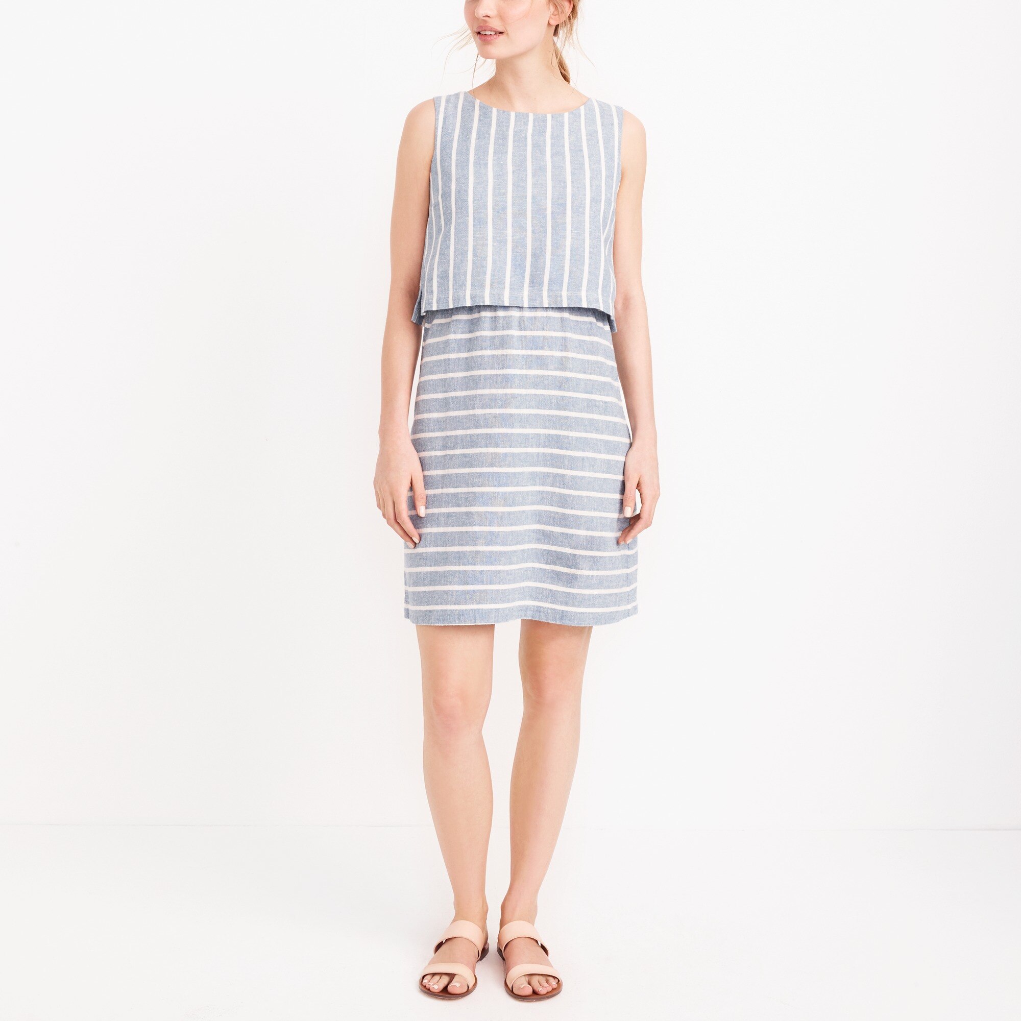 J.Crew Factory Linencotton waisted dress