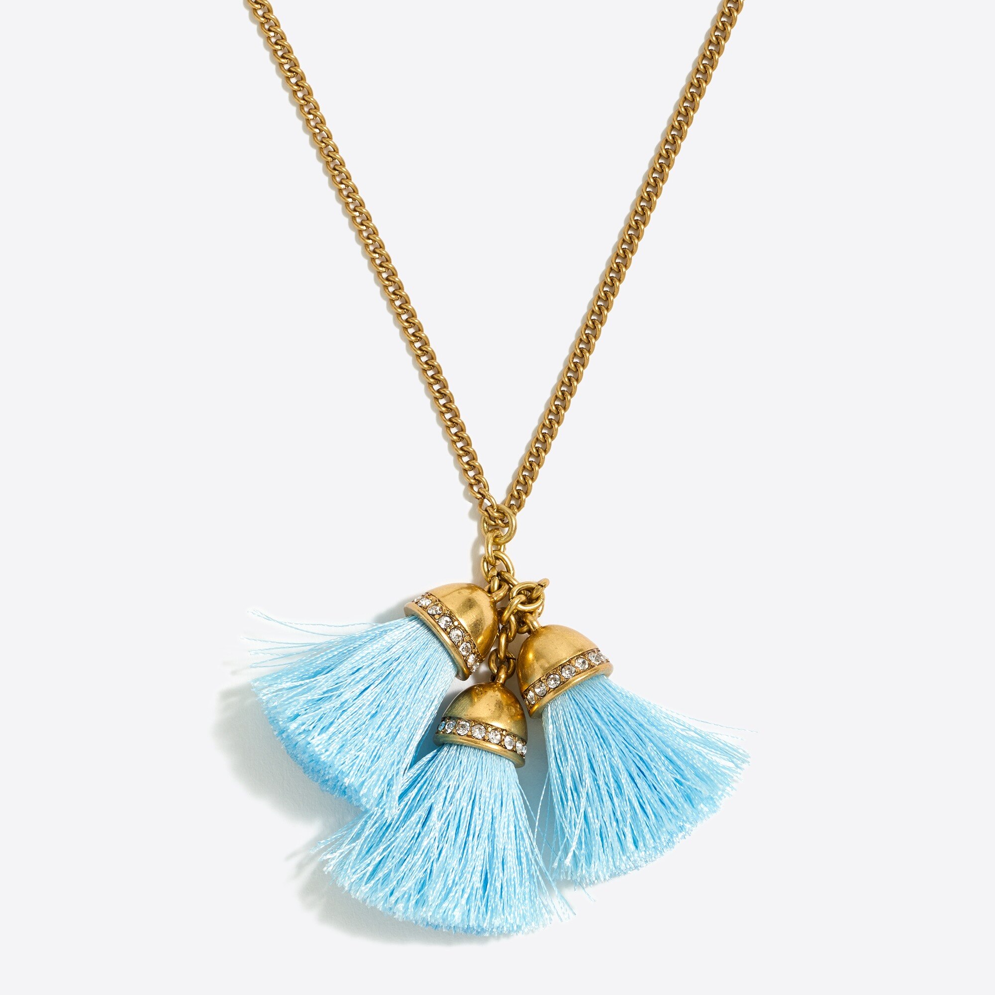 J.Crew Factory Multi thread tassel pendant necklace