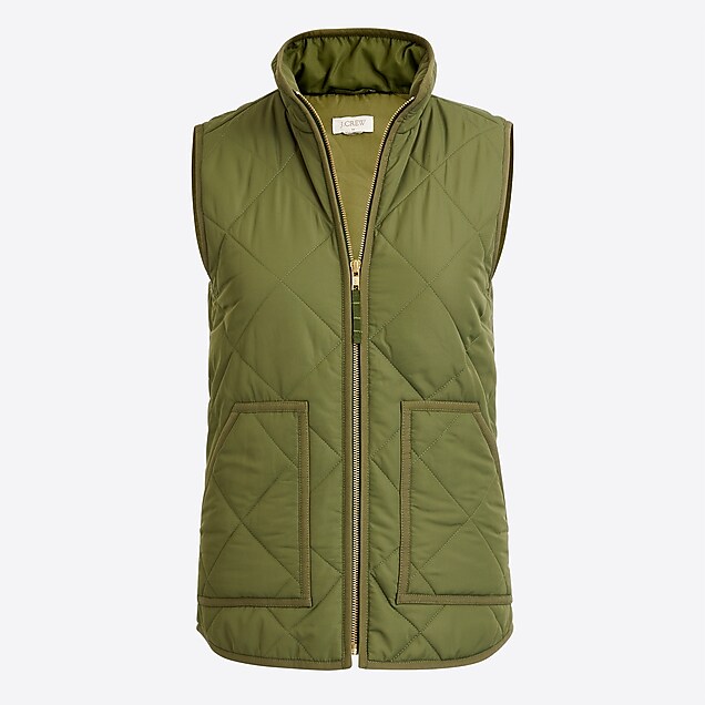 j.crew mercantile quilted puffer vest : factorywomen puffer