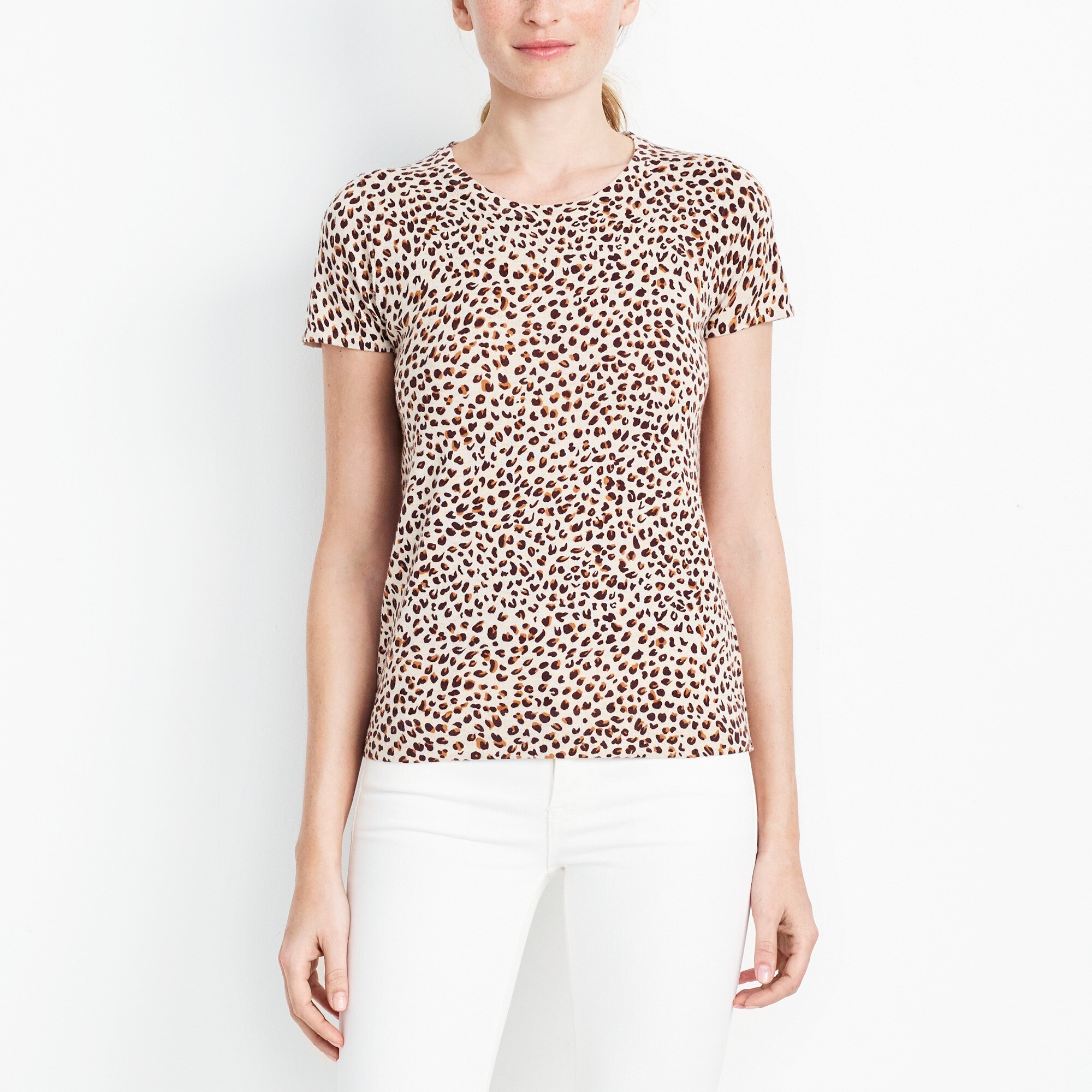 J.Crew Factory Shortsleeve leopard sweater