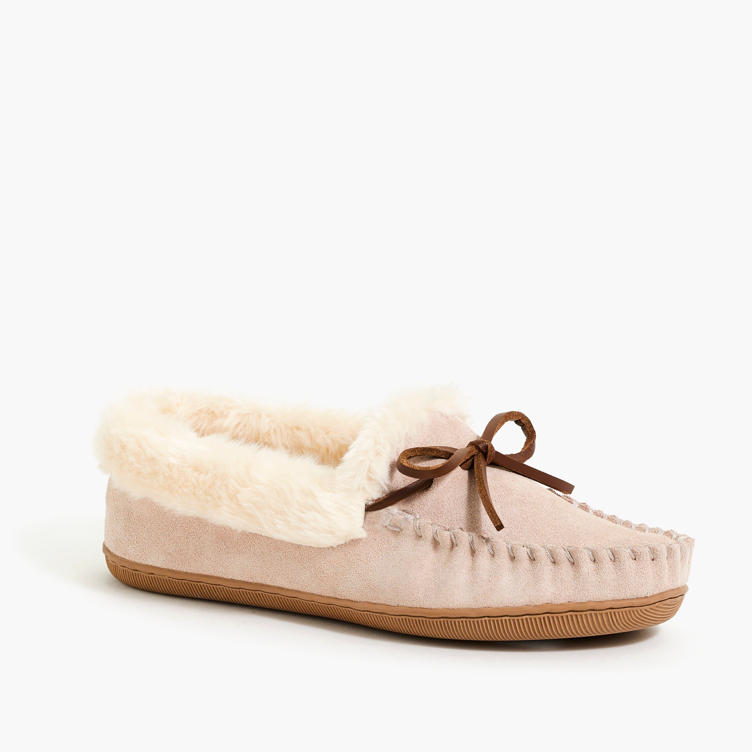 shearling slipper booties womens
