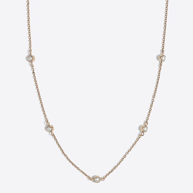 J.Crew Factory: Floating pearl necklace