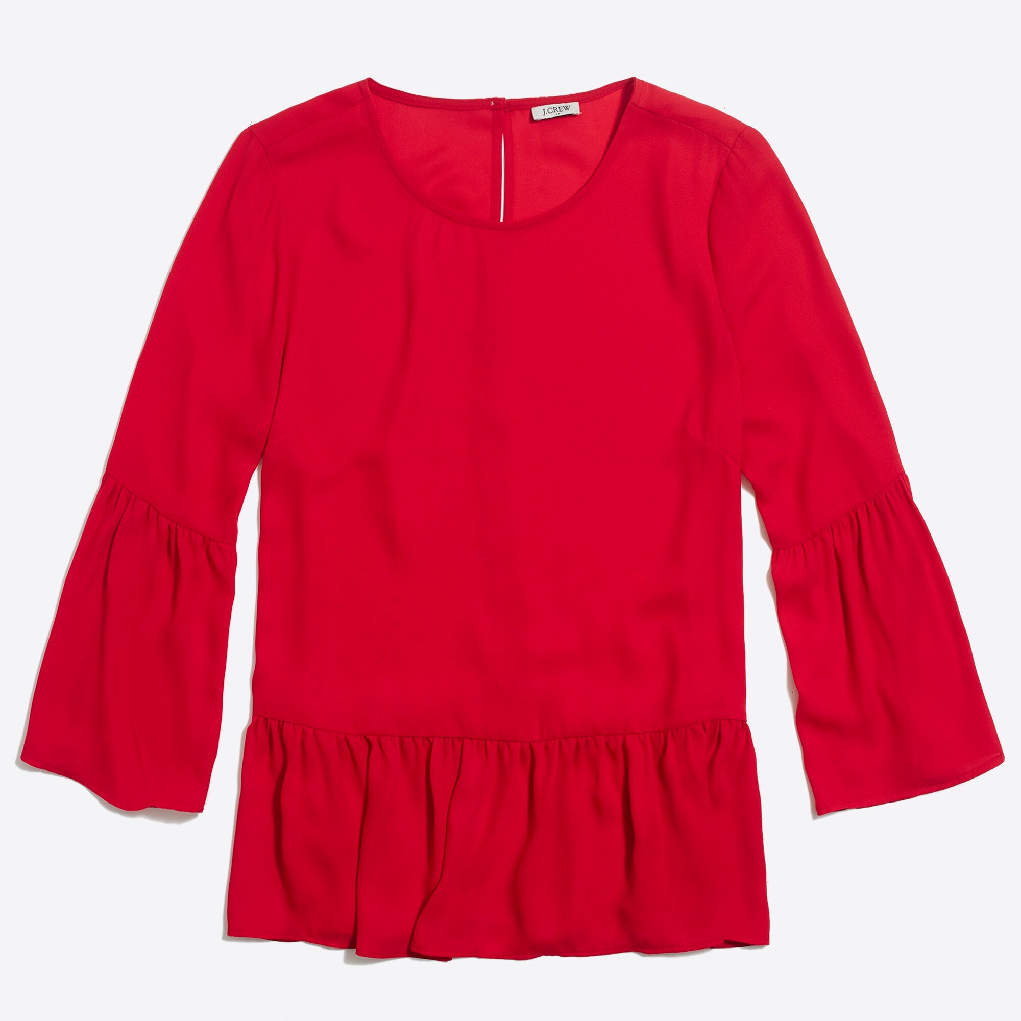 J.Crew Factory Bellsleeve peplum top