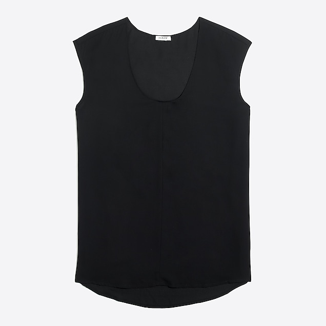 cap-sleeve shirttail top : factorywomen blouses & tops